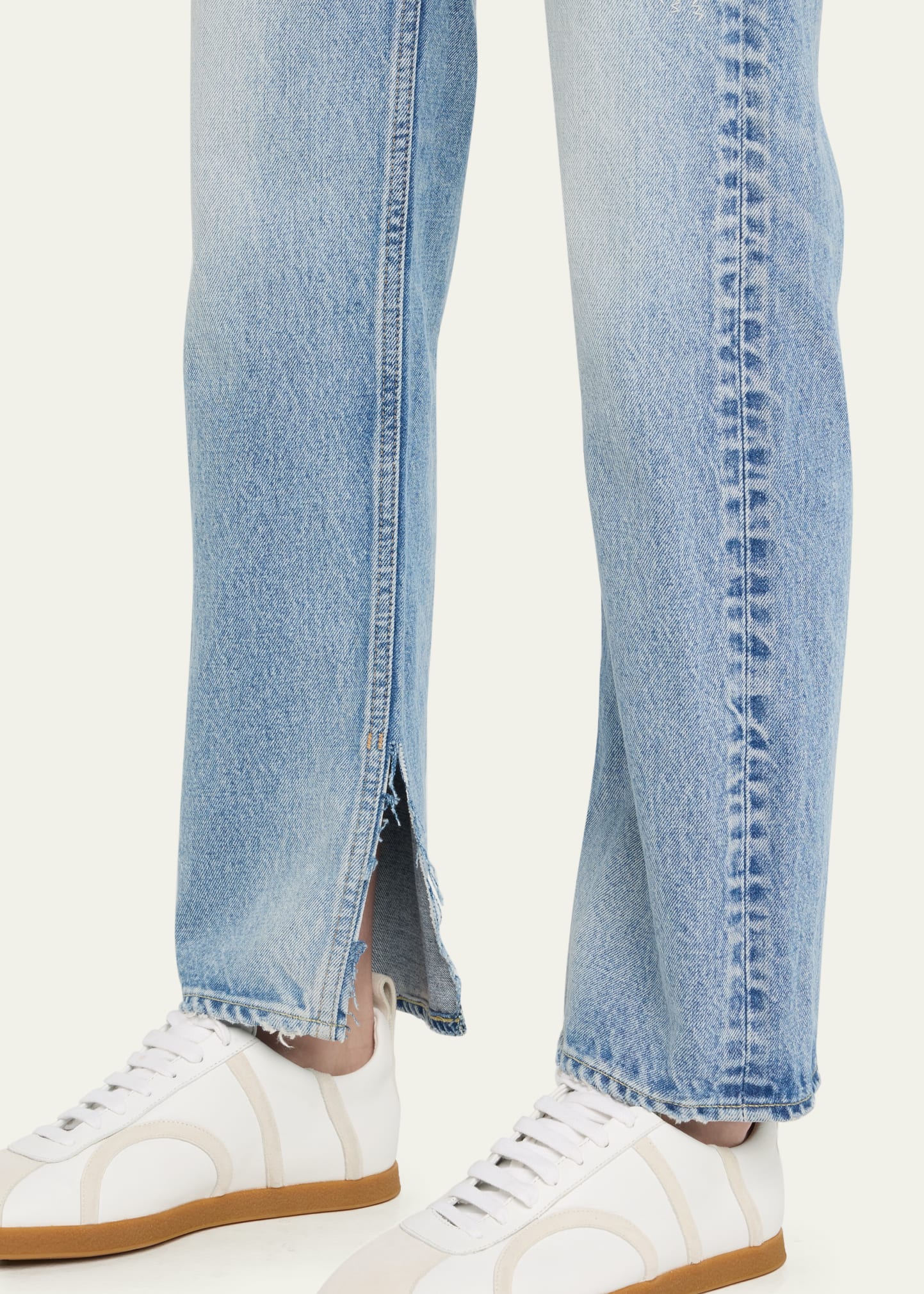 Moussy Vintage Bostonia Straight Low-Rise Split Hem Jeans - Big