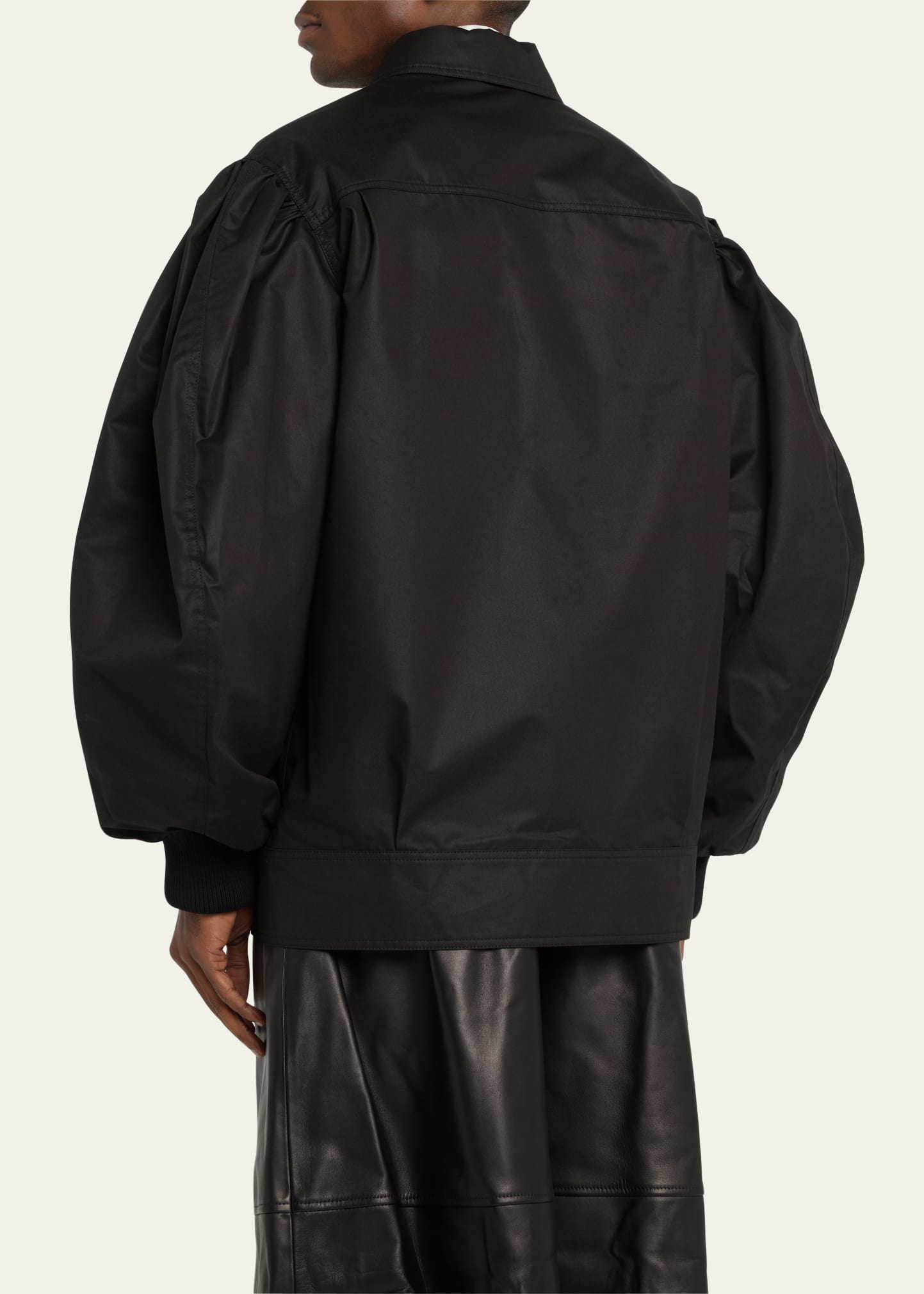 Simone Rocha Men's Puff-Sleeve Embellished Workwear Jacket
