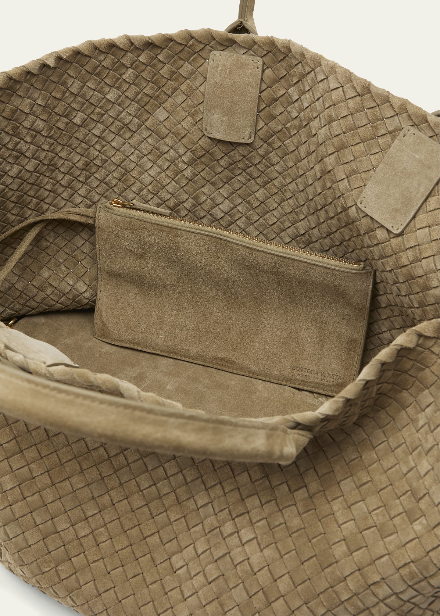 Bottega Veneta Cabat Large Intrecciato Suede Tote Bag