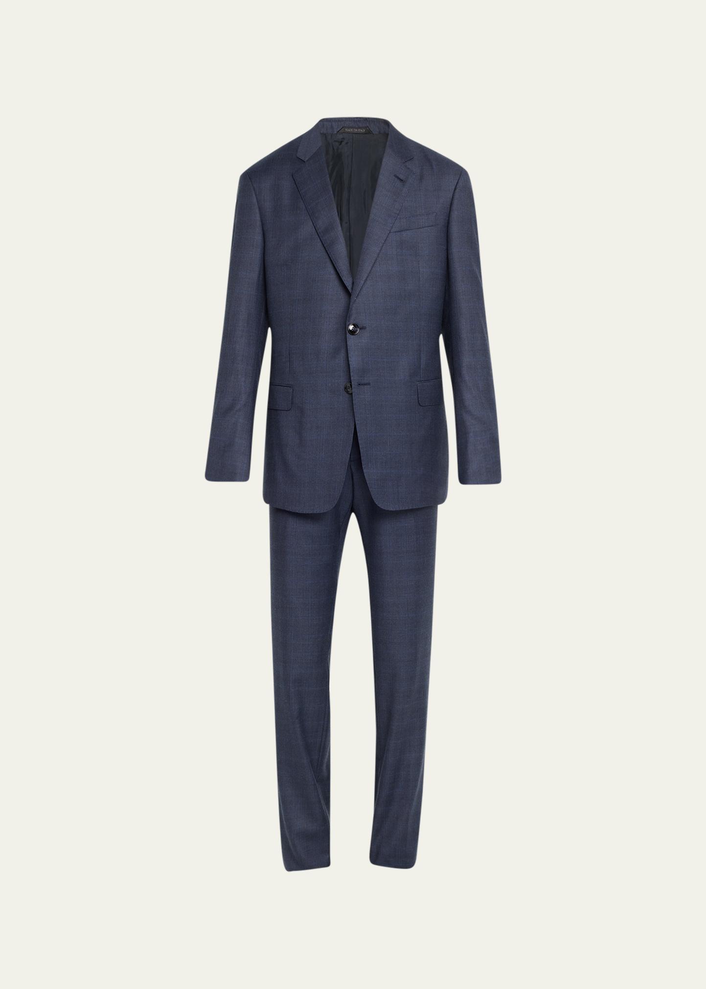 Giorgio Armani Men's Super 150s Wool Windowpane Suit - Bergdorf
