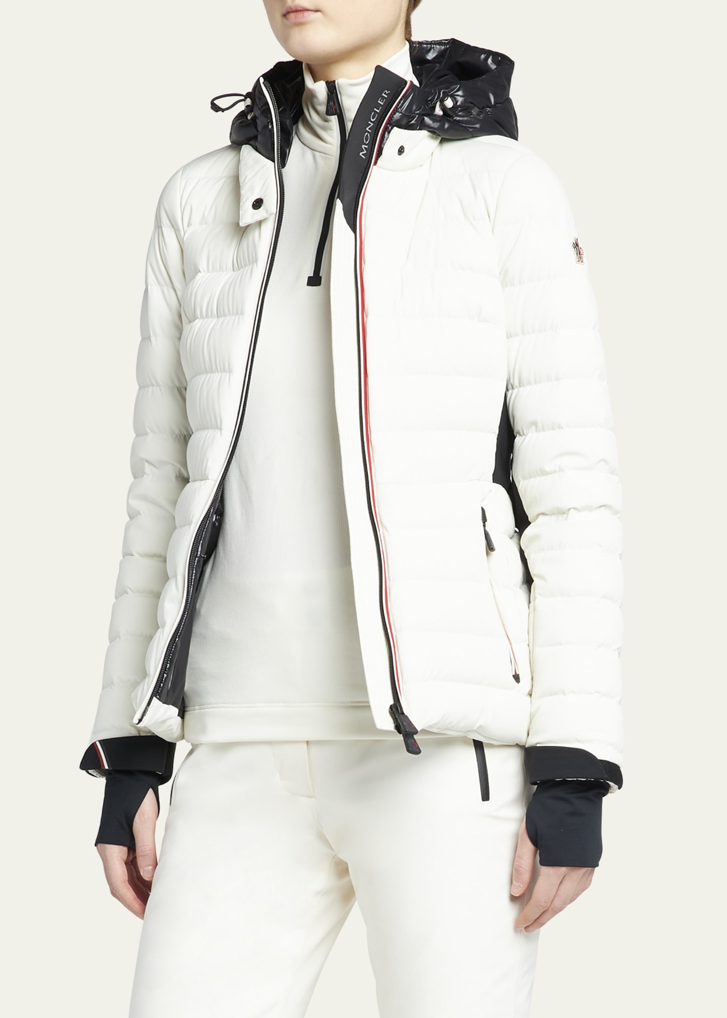 Moncler Grenoble Bruche Contrast Belted Puffer Jacket - Bergdorf