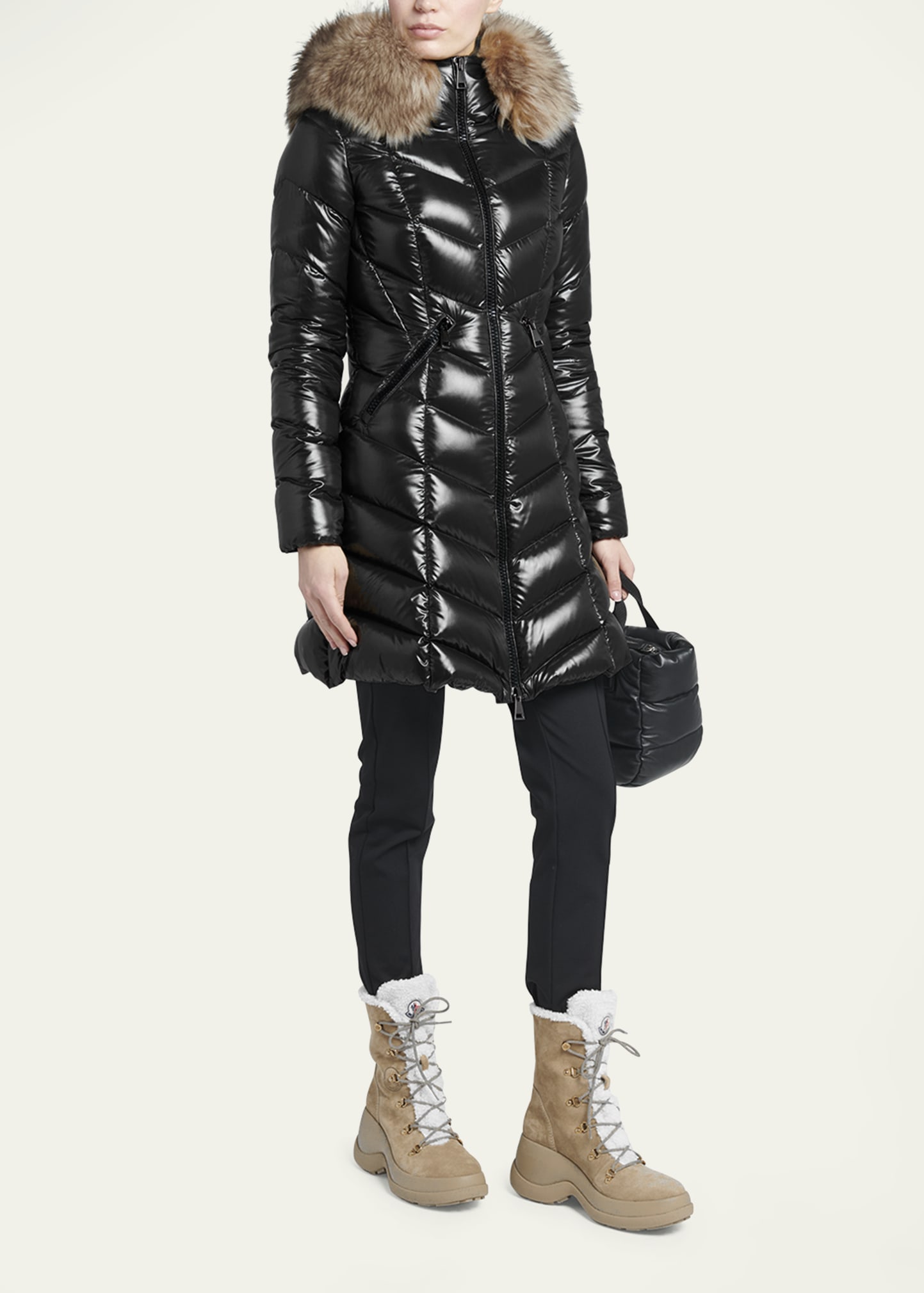 Moncler Maire Shiny Puffer Jacket with Removable Hood - Bergdorf Goodman