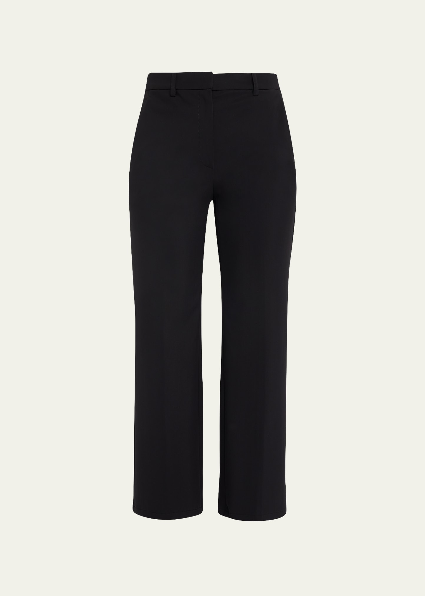 Theory Ponte High-Waist Straight Pants - Bergdorf Goodman