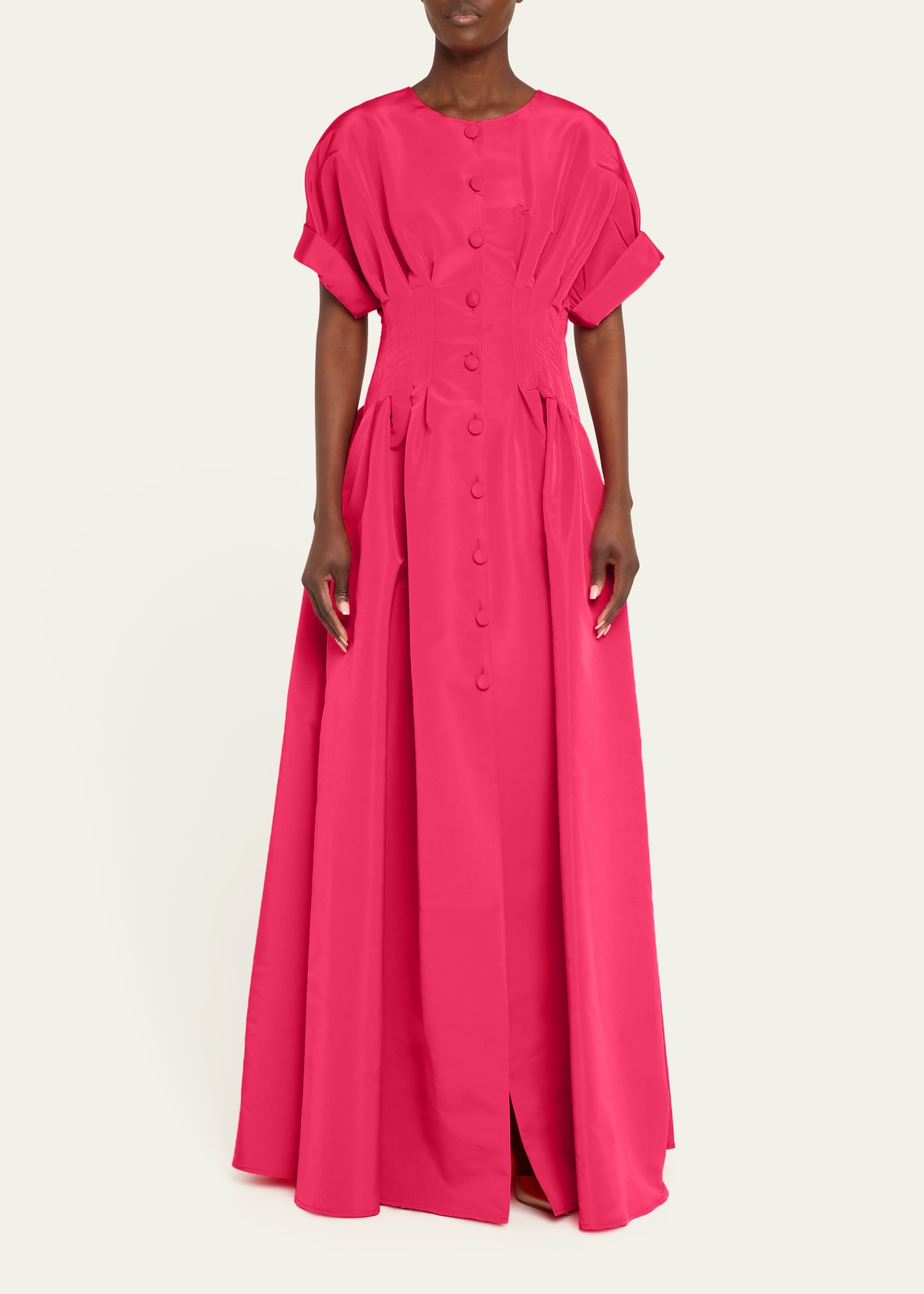 Carolina Herrera Knit Midi Dress with Lace Inset Detail - Bergdorf