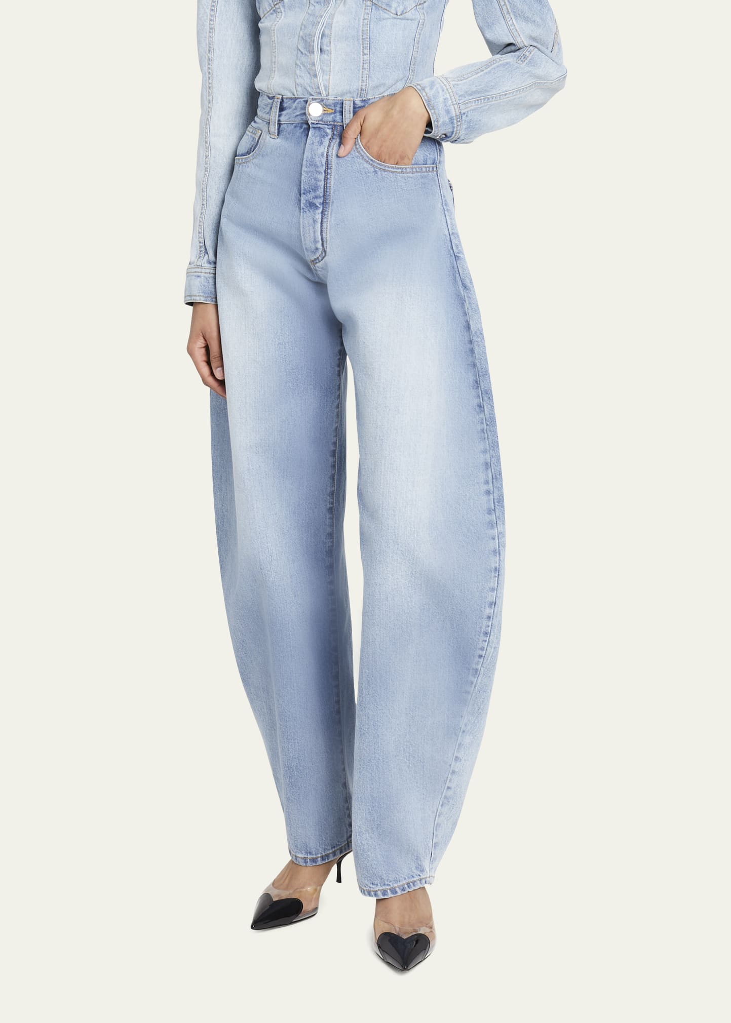 anuans　Wide leg denim 0 Wide leg denim