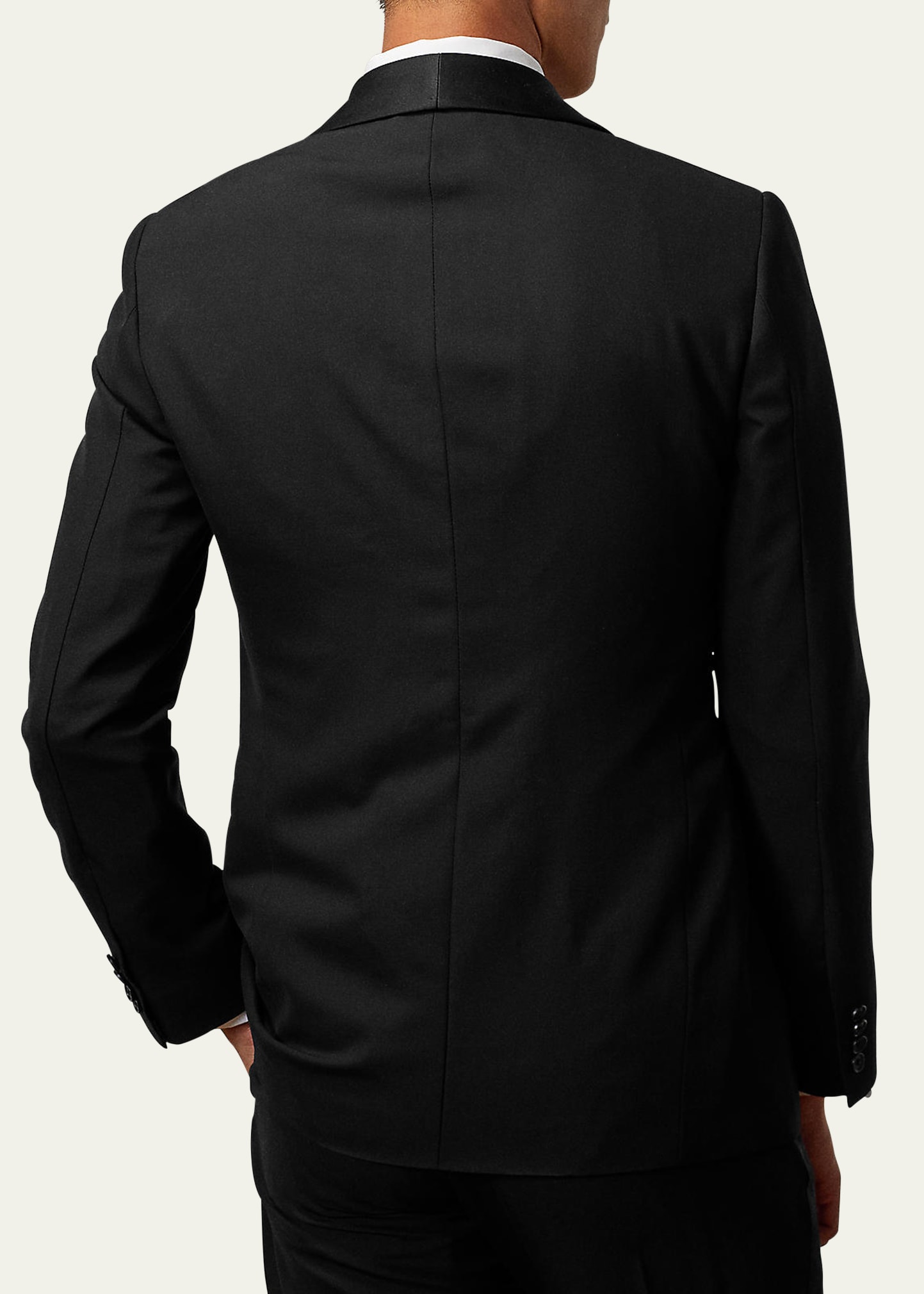 Ralph Lauren Purple Label Men's Gregory Barathea Wool Shawl Tuxedo