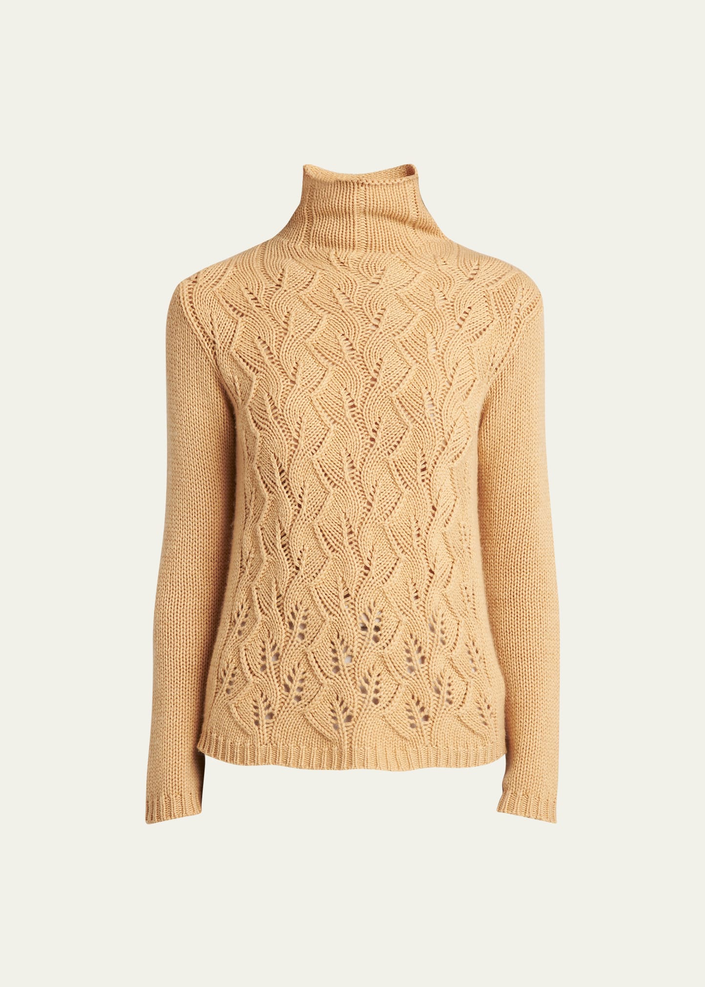Agnona Cashmere Fantasy Stitch Cashmere Sweater