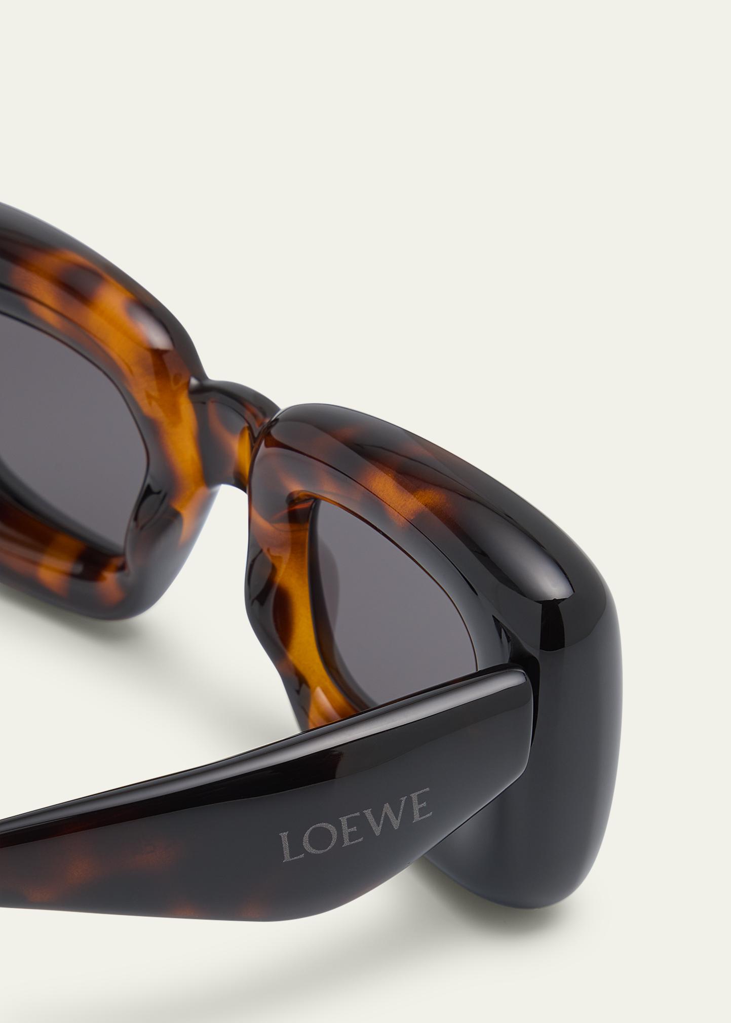 LOEWE Fashion Show Inflated Acetate Square Sunglasses - Bergdorf