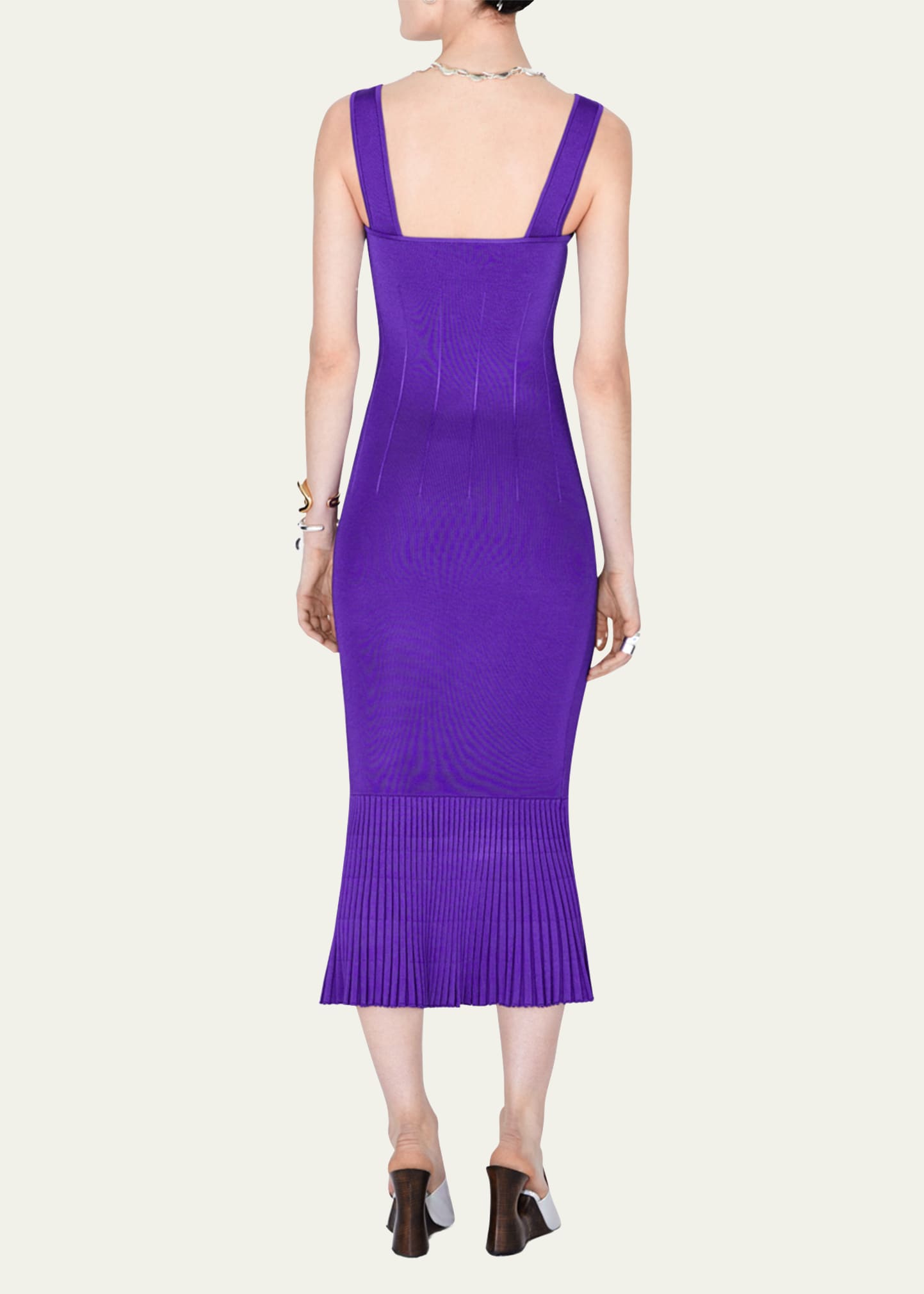 viral knit dress Dresses: Laceweave Knit Dress - Wisteria main image 0