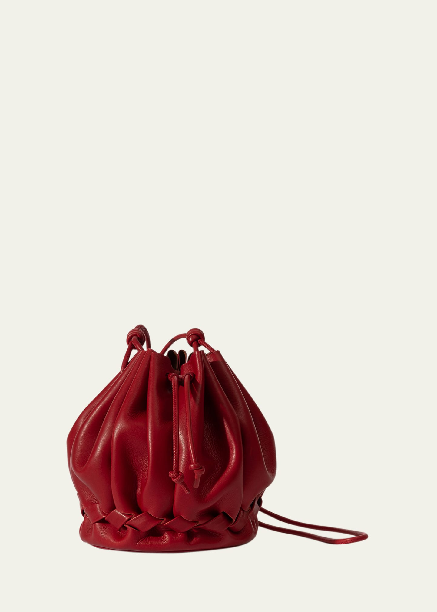 Molina leather bucket bag