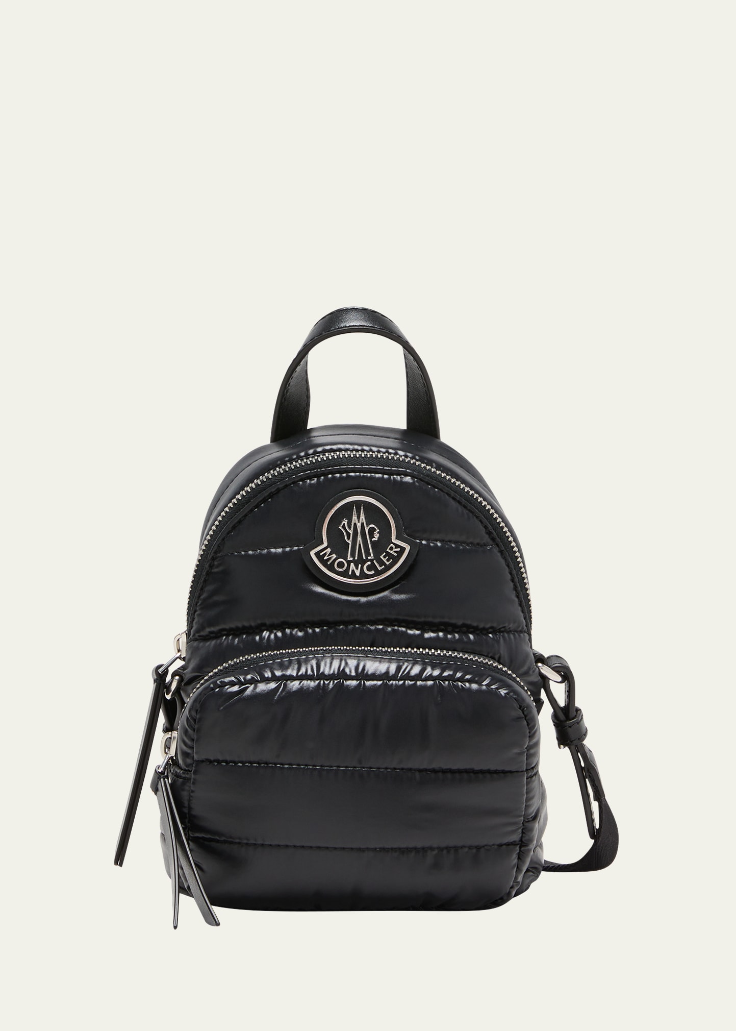 Moncler Kilia Small Crossbody Metallic Puffer Backpack