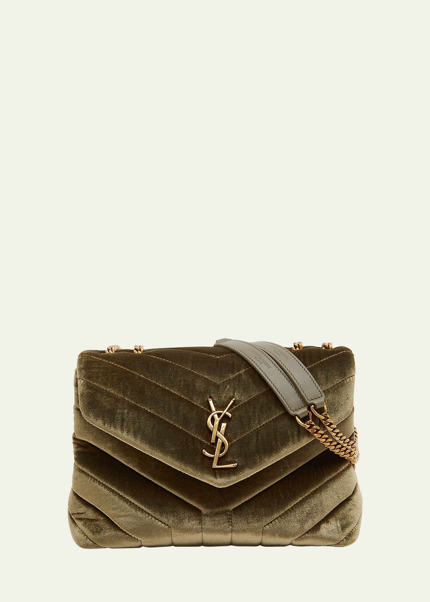 Shop Saint Laurent Loulou Small Chain Bag in Quilted ''Y'' Leather