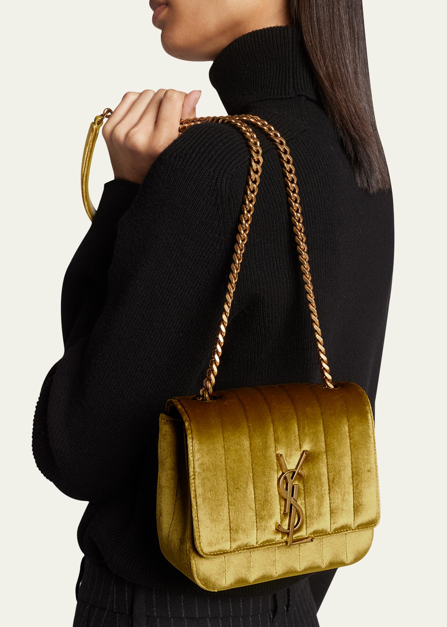 Saint Laurent Vicky Small YSL Crossbody Bag in Quilted  display picture 2