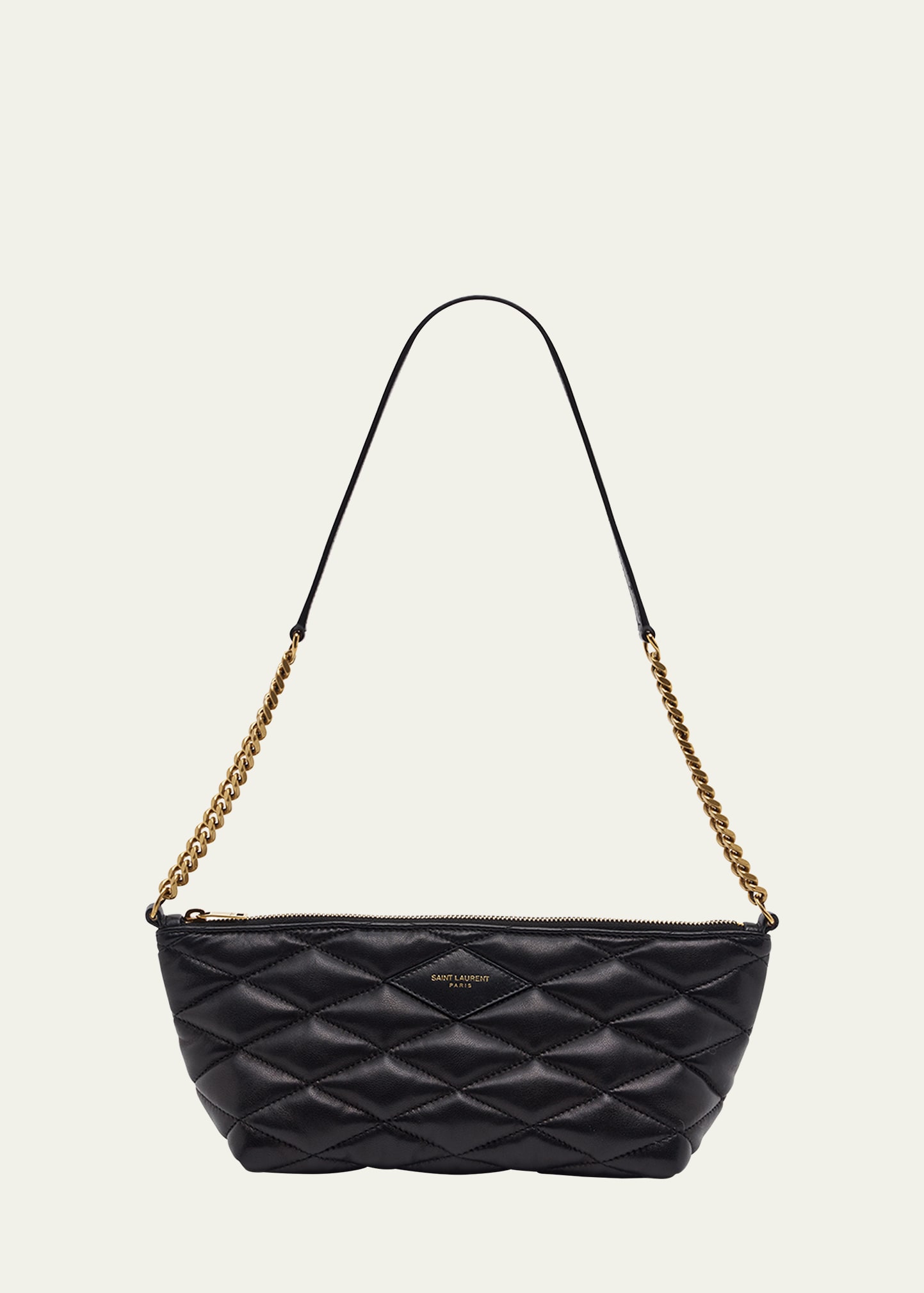 Saint Laurent YSL Monogram Quilted Envelope Clutch Bag - Bergdorf Goodman