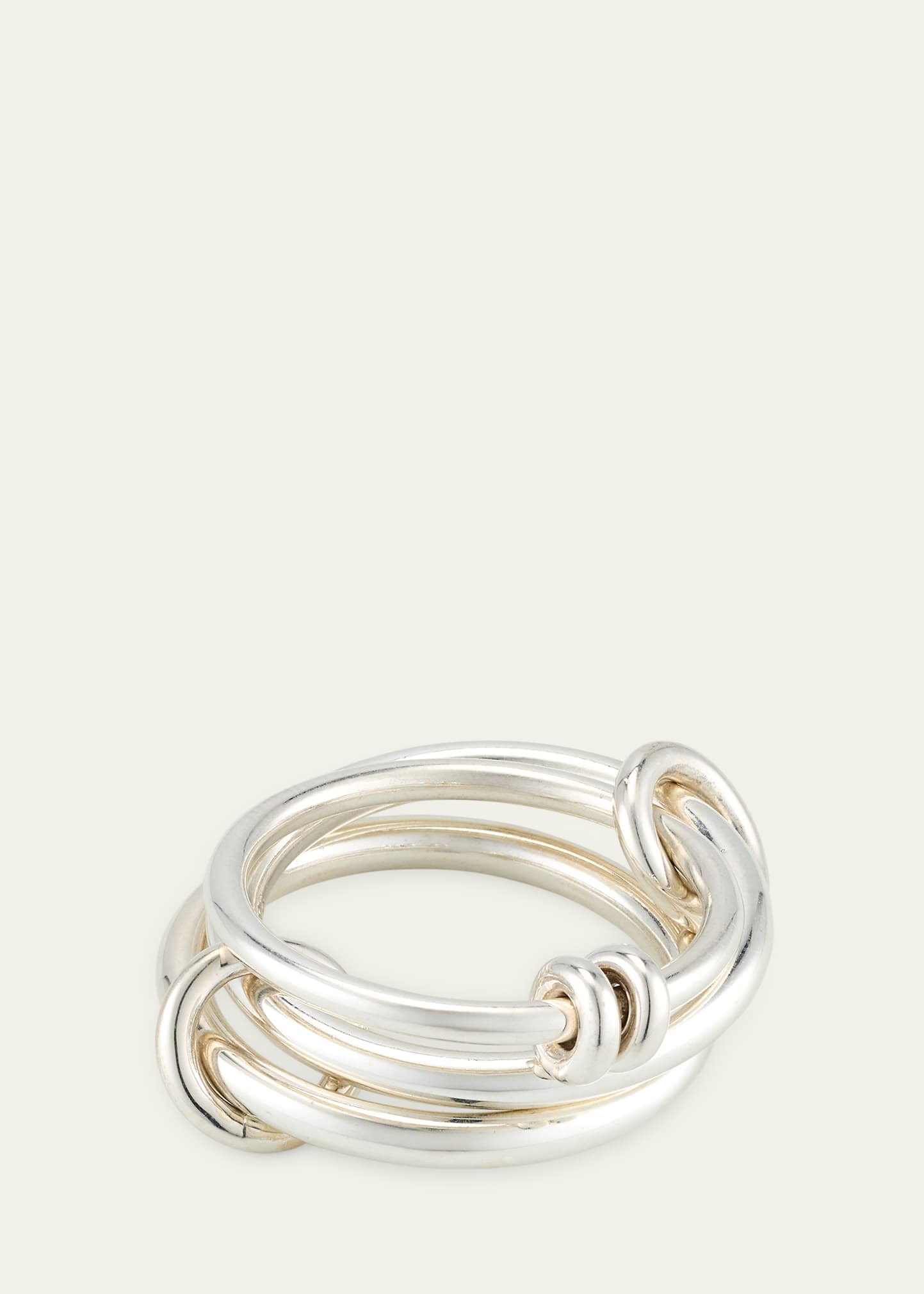 Spinelli Kilcollin シルバー 3連リング Spinelli Kilcollin Three Link Ring with Connectors in Sterling