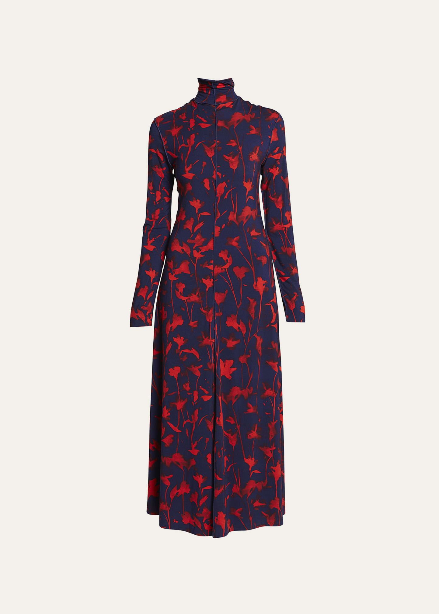 samantha scoop jersey dress Samantha Scoop Jersey Dress-Poppy Red, Dahlia Sprig