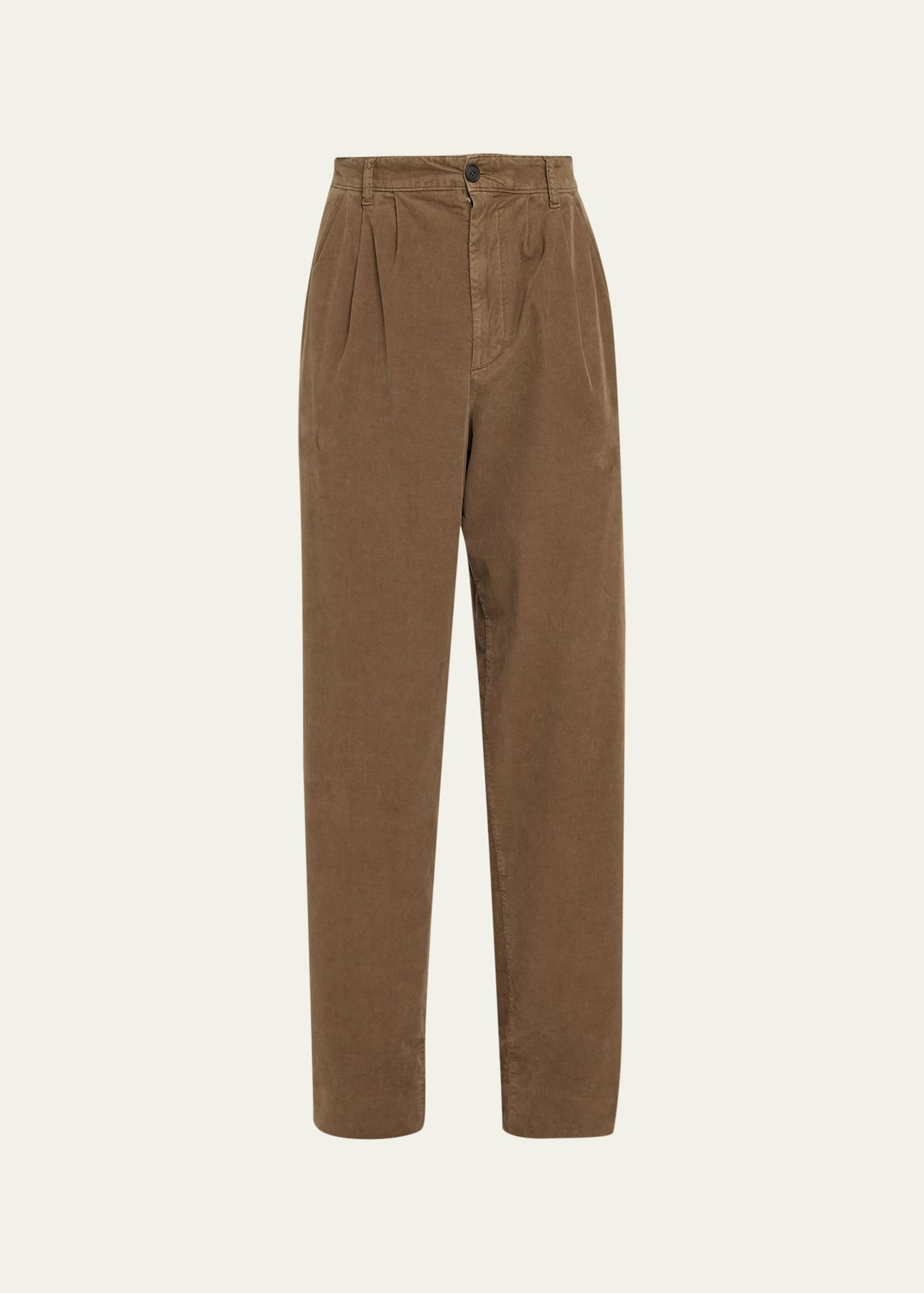 THE ROW Men's Rufus Pleated Corduroy Pants - Bergdorf Goodman
