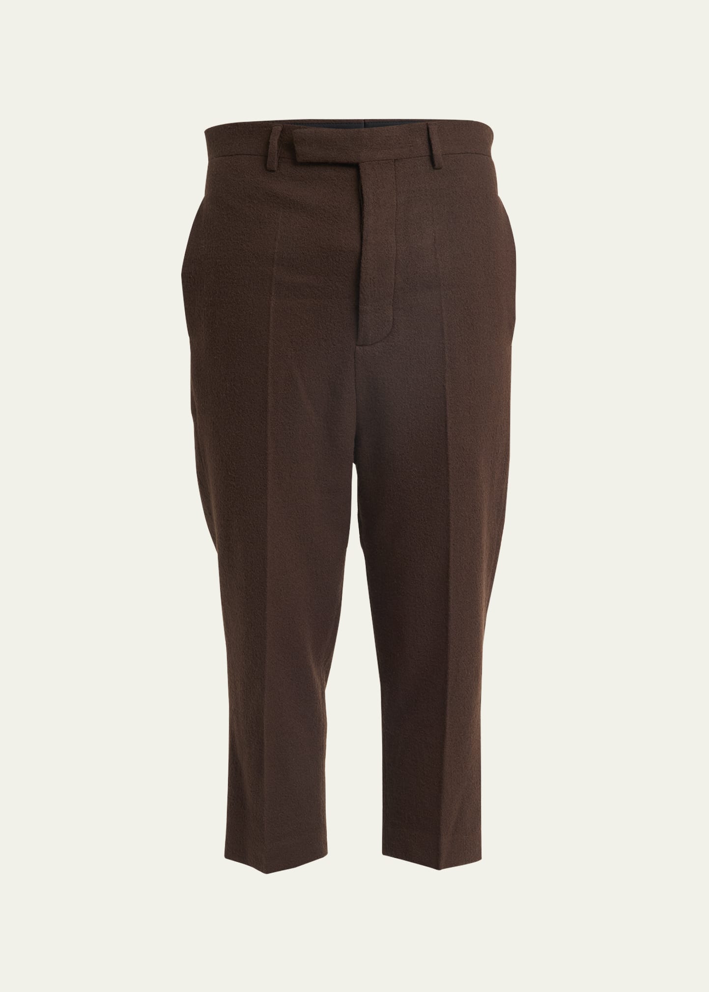 Rick Owens Men's Astaire Cropped Wool Pants - Bergdorf Goodman