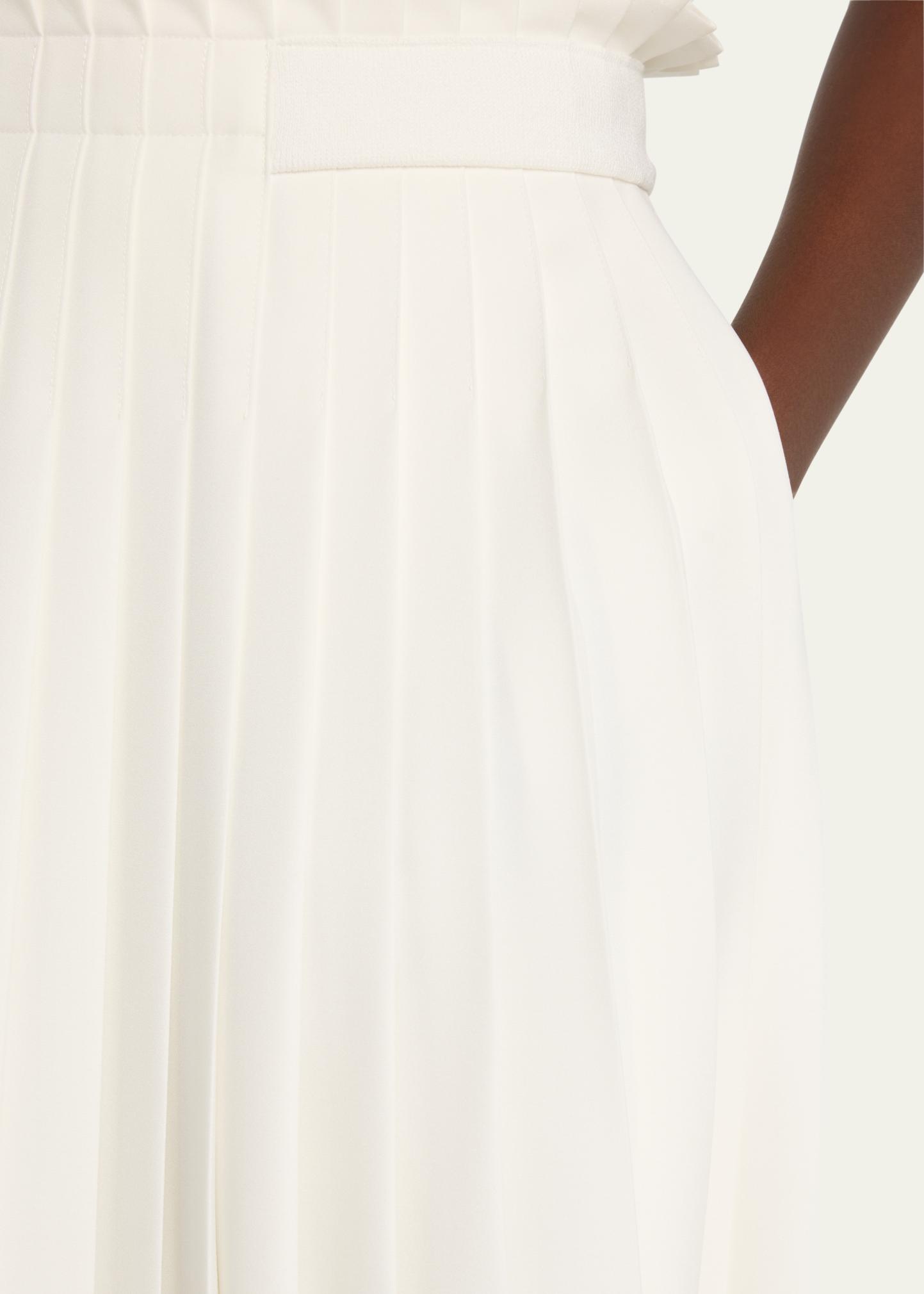 ADEAM Graf Pleated Wrap Midi Skirt - Bergdorf Goodman