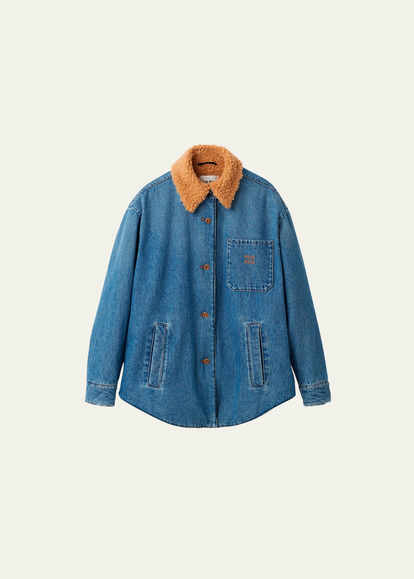 Denim Fur Lined Jacket – Lil Lollipop