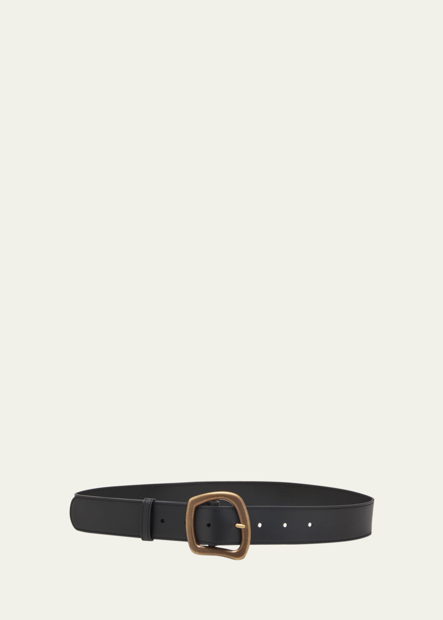 Black Formal Leather Belt - Sartolane