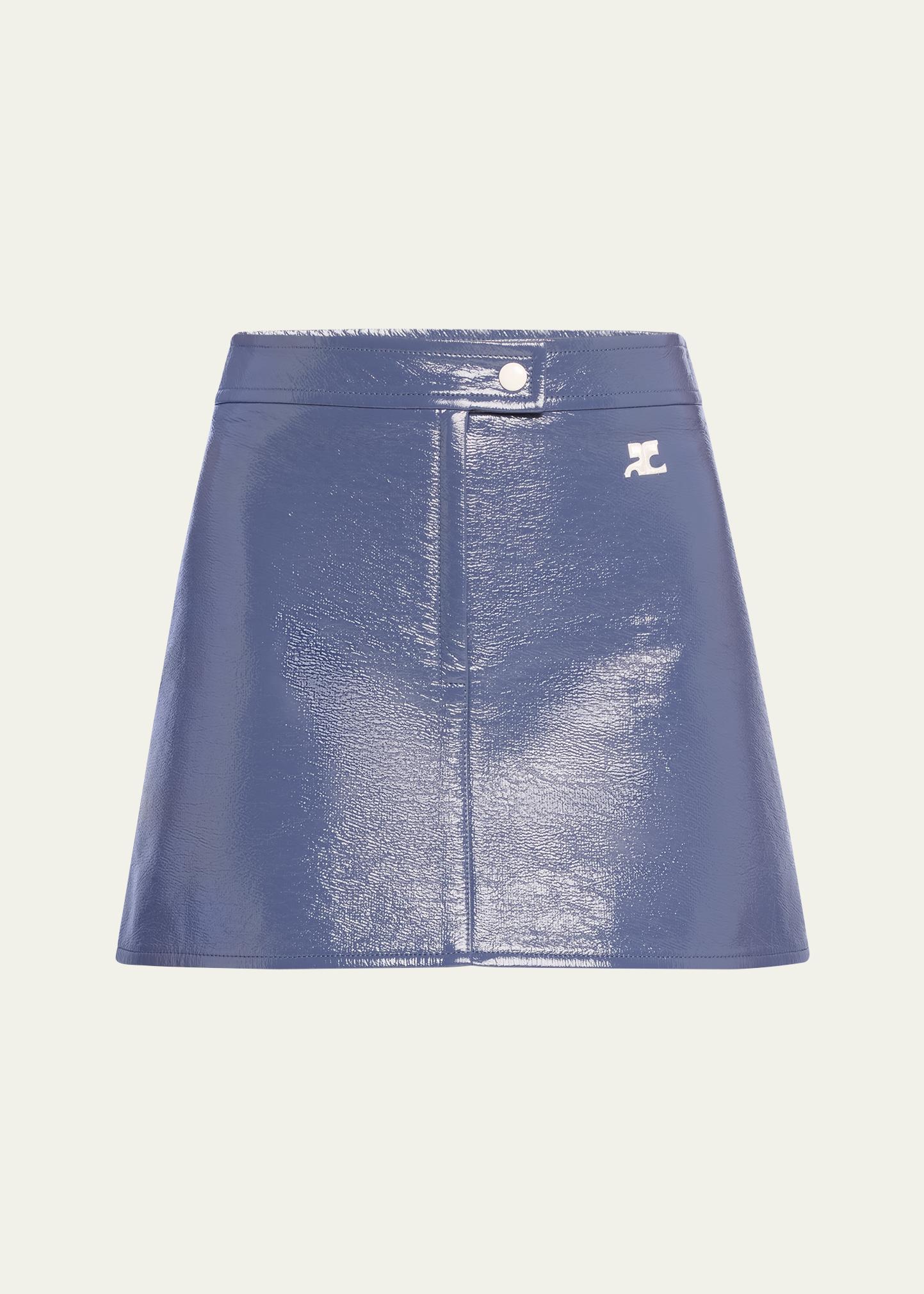 Courreges Vinyle Reedition Mini Skirt - Bergdorf Goodman