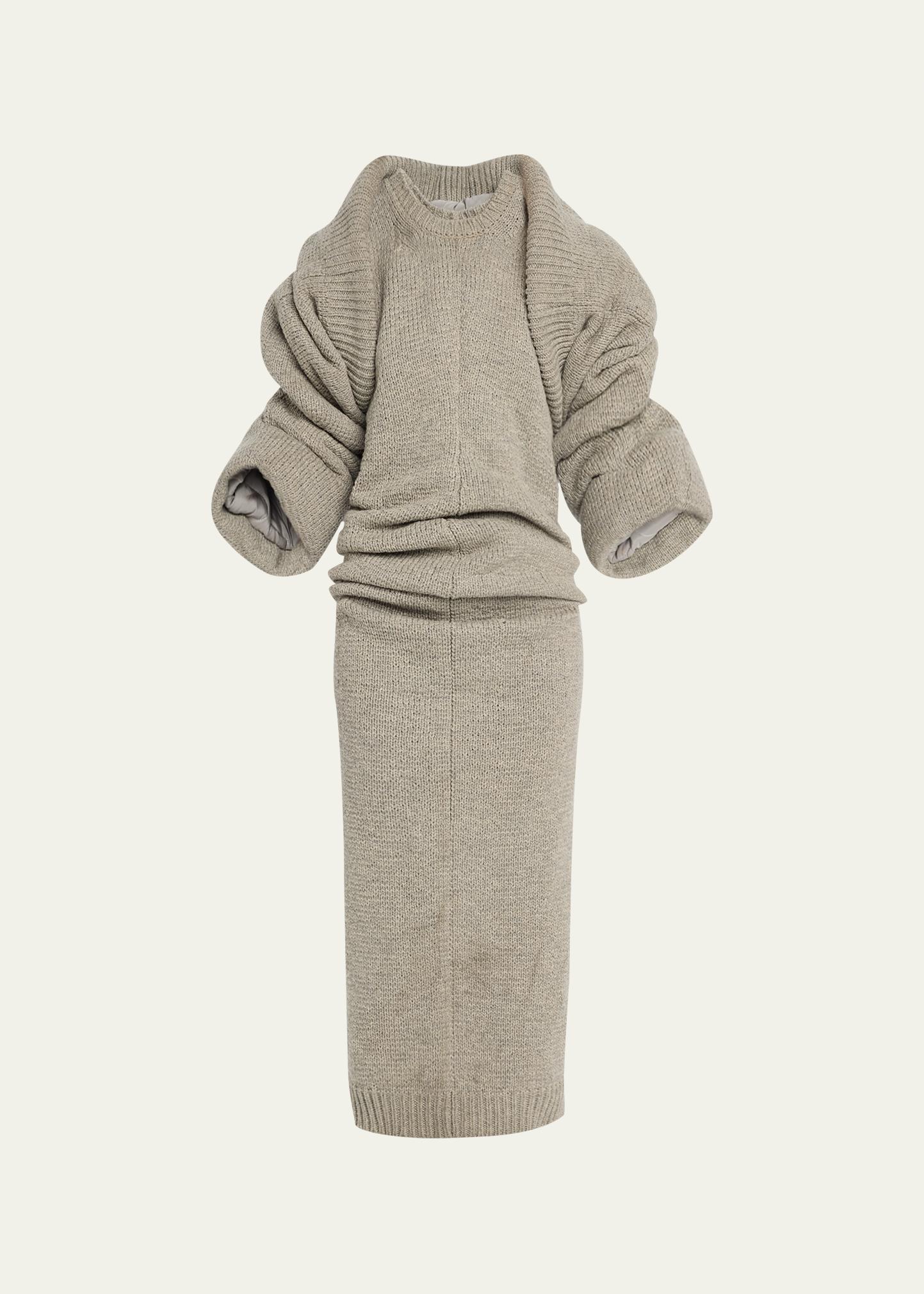 Marc Jacobs Runway Draped Sweater Midi Dress