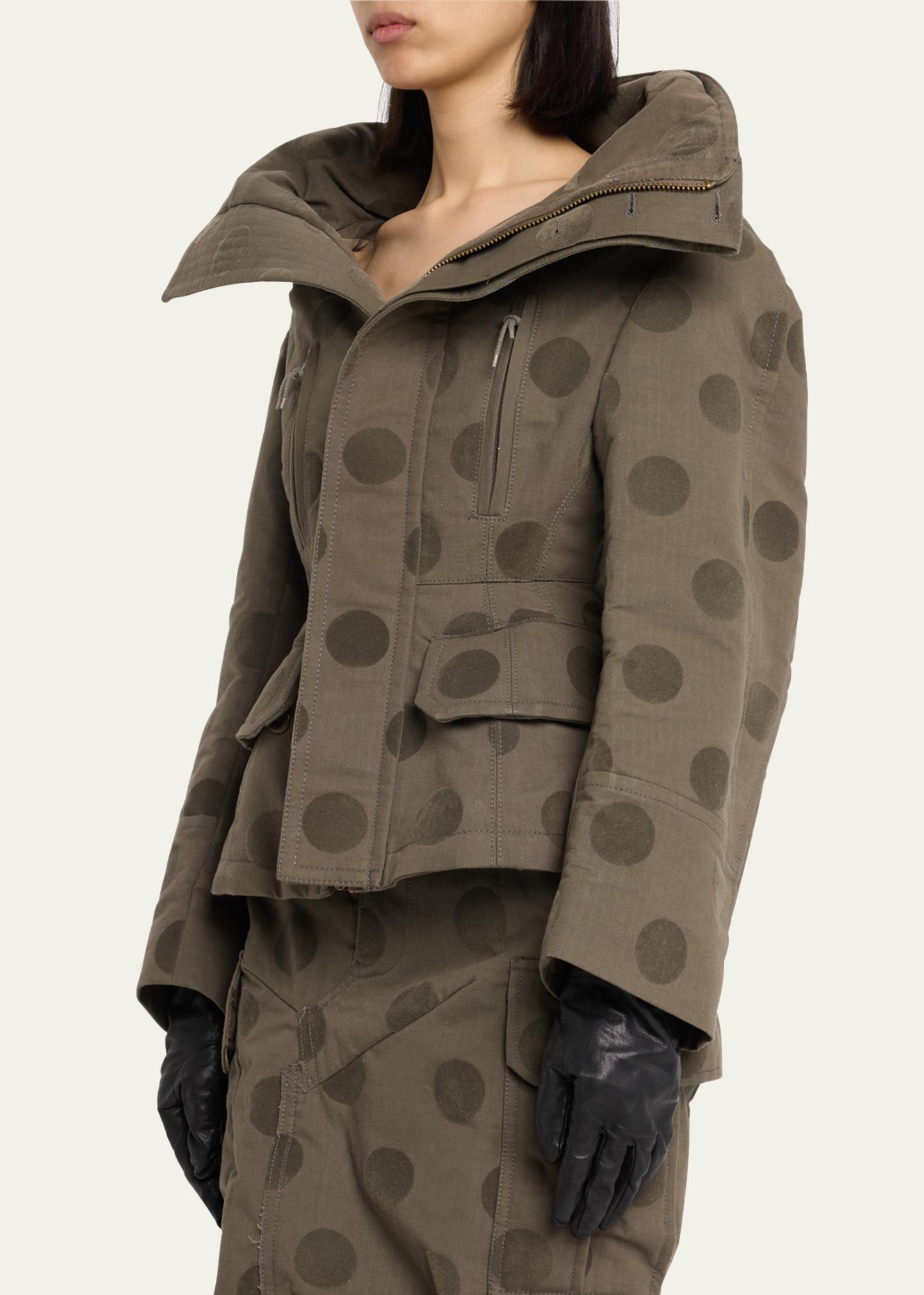 Marc Jacobs Runway Flocked Polka Dot Short Jacket - Bergdorf Goodman
