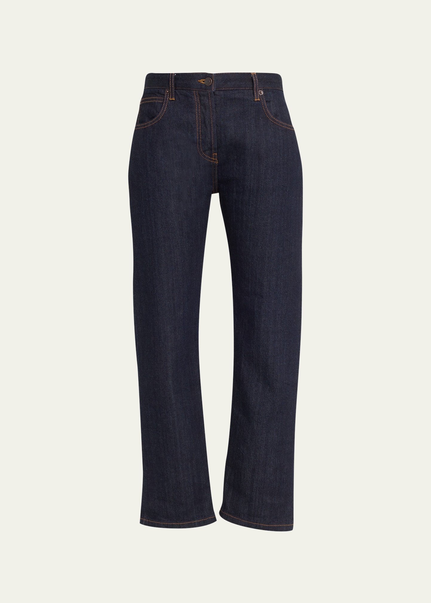 【送料&関税込】The Row Denim Riaco Jeans THE ROW Riaco mid-rise slim-leg jeans | NET-A-PORTER
