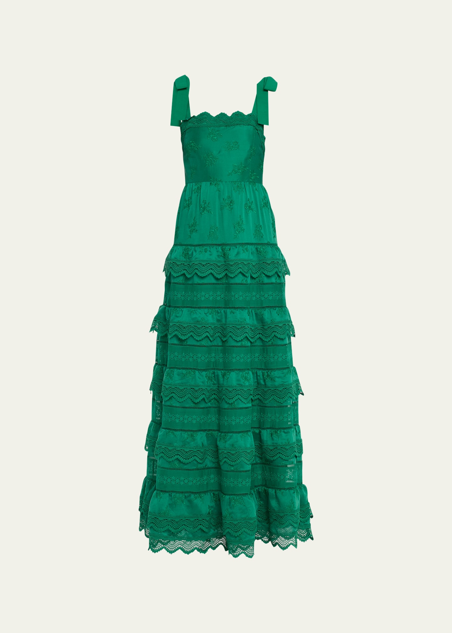 ALICE + OLIVIA Vega Eyelet Tiered Maxi Dress - Bergdorf Goodman