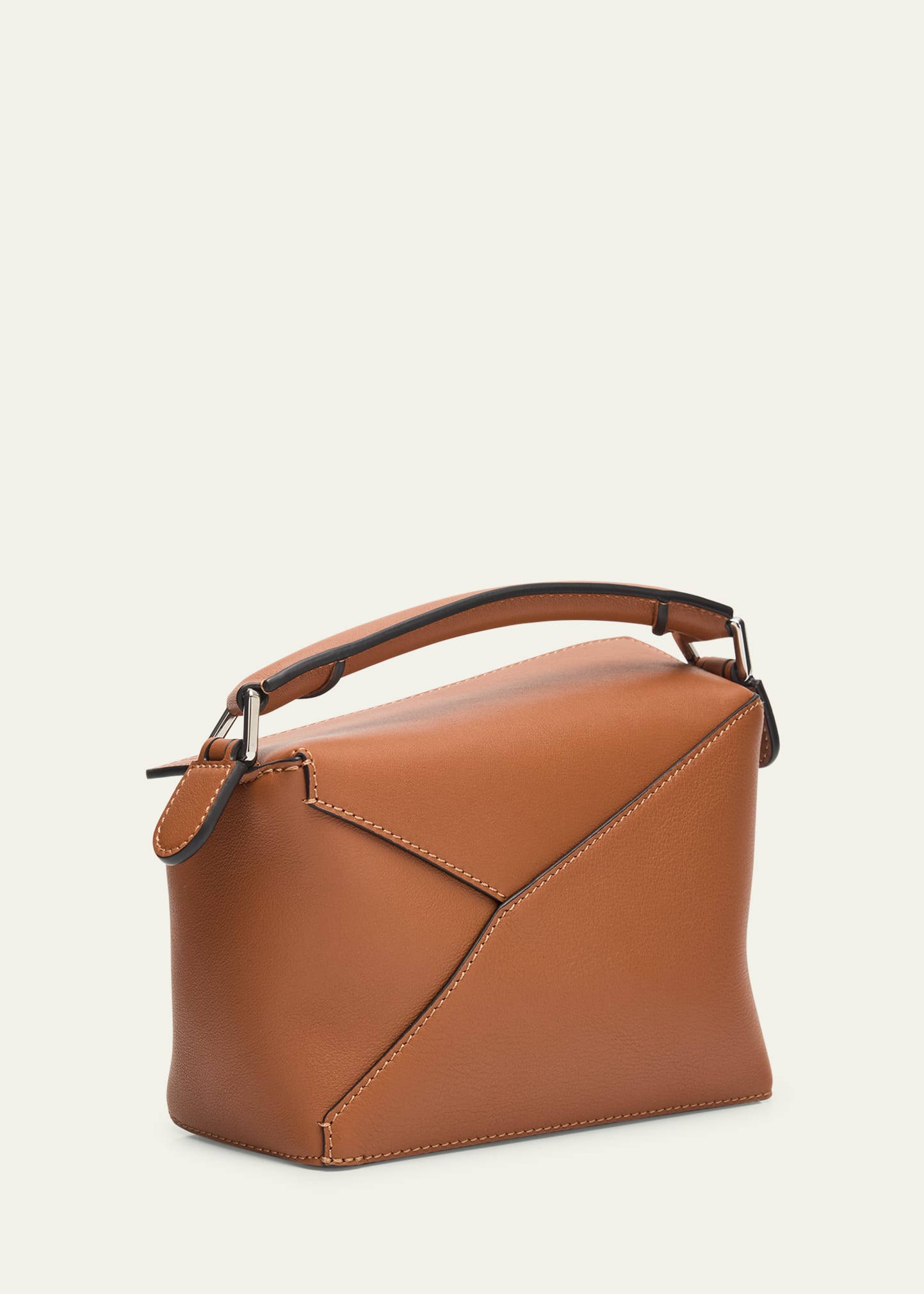 Loewe x Paula's Ibiza Puzzle Edge Mini Top-Handle Bag in Leather