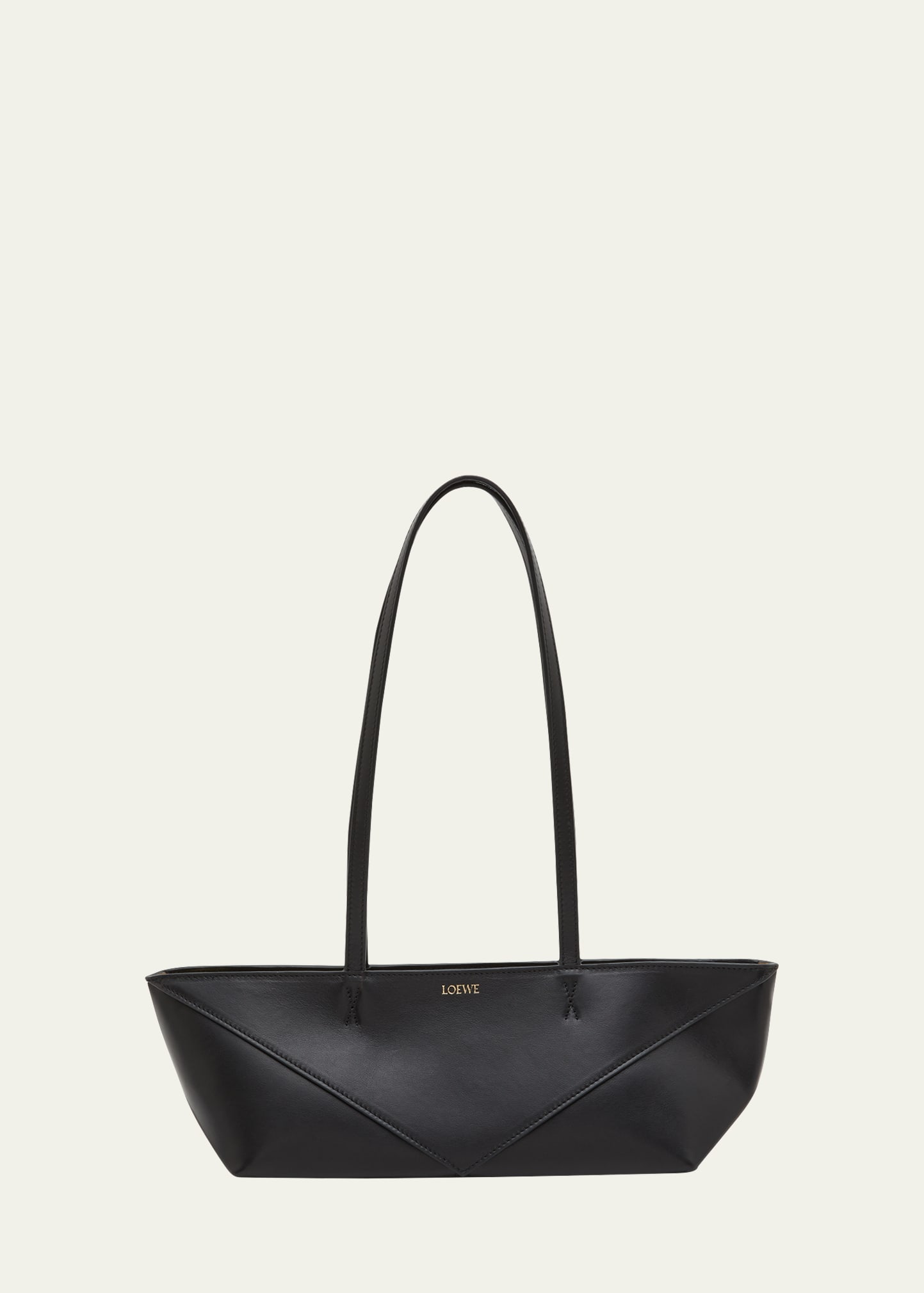 Loewe Goya Mini Pleated Leather Shoulder Bag - Bergdorf Goodman