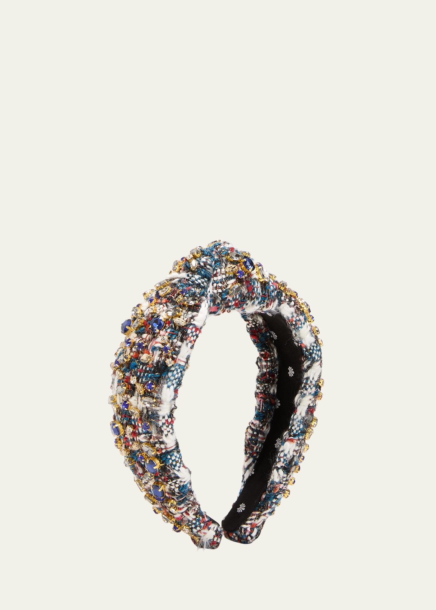 Lele Sadoughi Knotted Tweed Headband - Bergdorf Goodman display picture 1