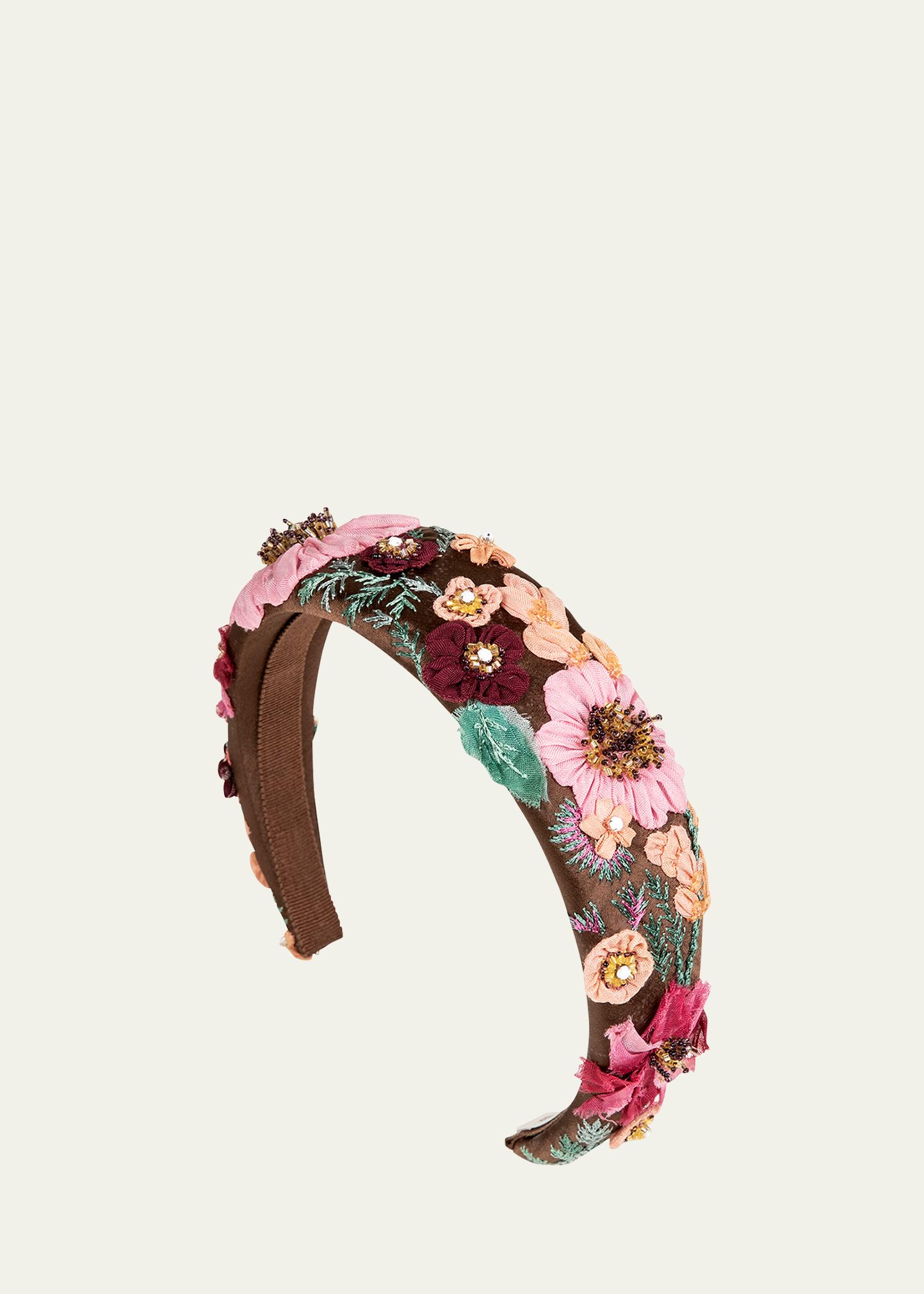 Jennifer Behr Sheryl Embellished Floral Headband - Bergdorf  display picture 1