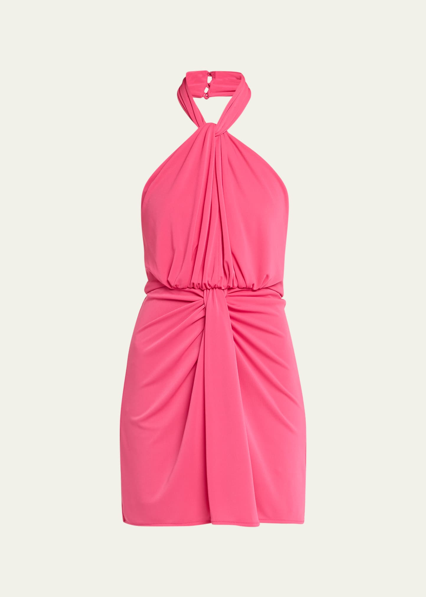Cinq a Sept Kaily Draped Mini Halter Dress - Bergdorf Goodman