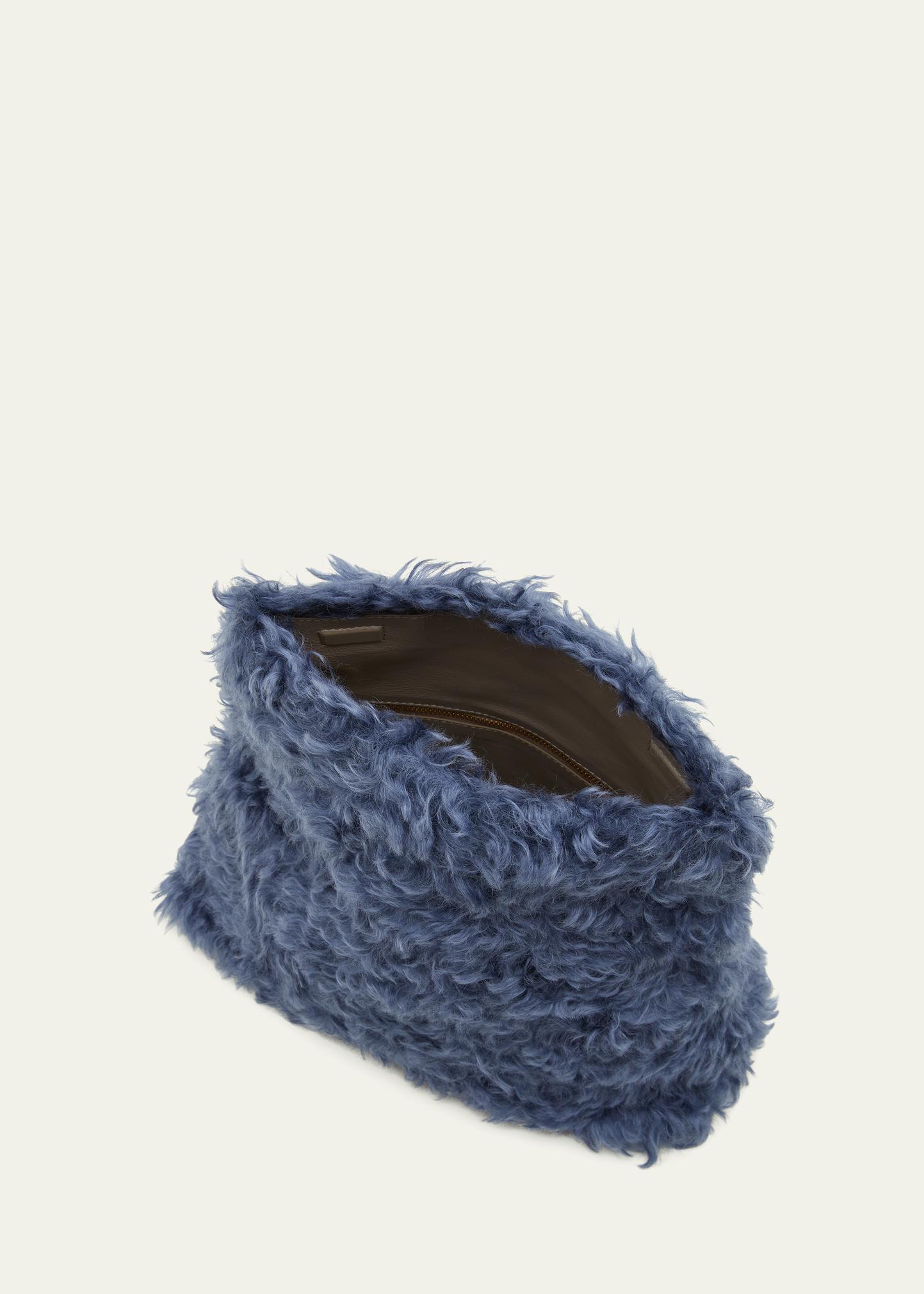 Dries Van Noten Faux-Fur Clutch Bag - Bergdorf Goodman