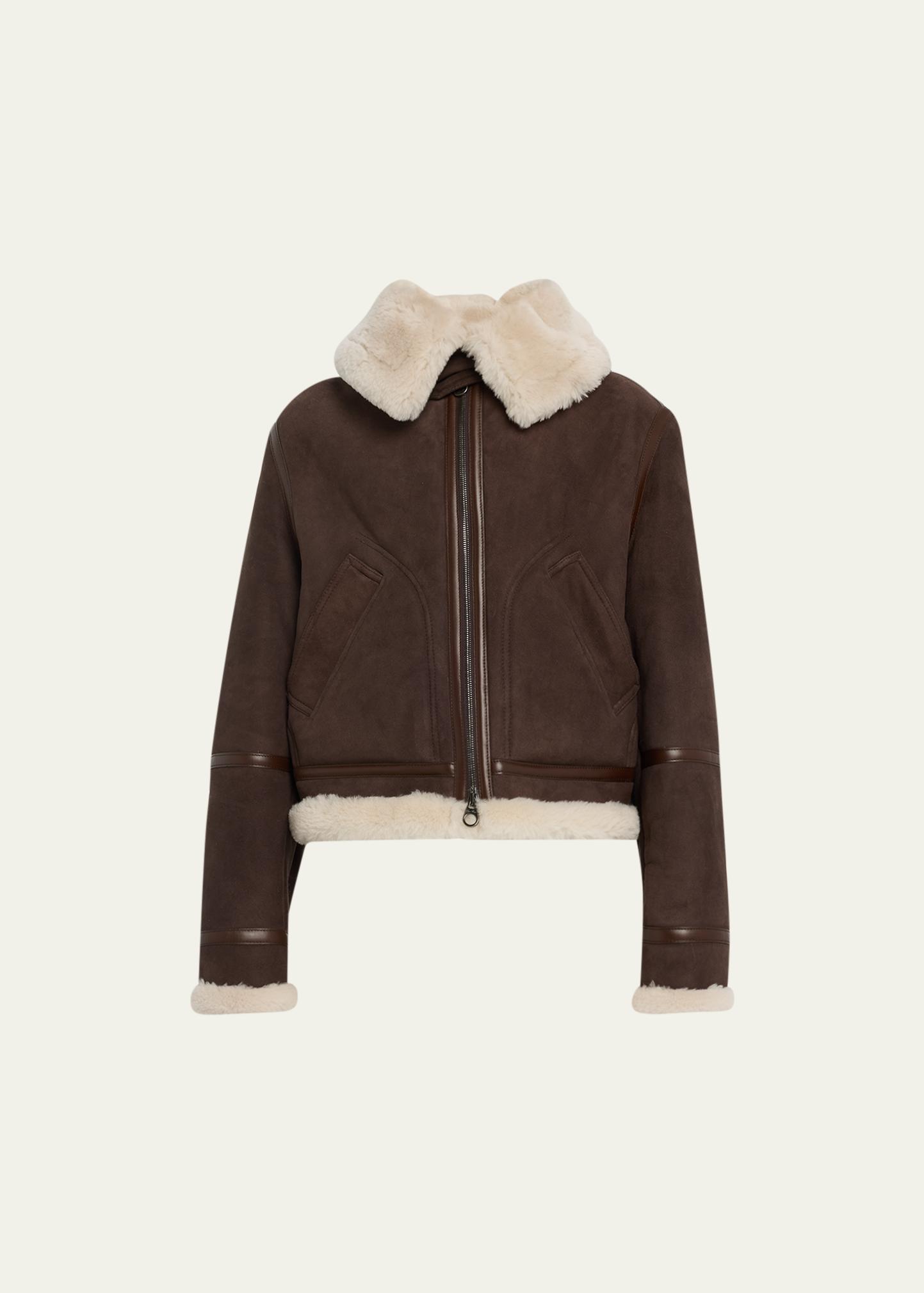 Loro Piana Monterosa Aviator Shearling Jacket - Bergdorf Goodman
