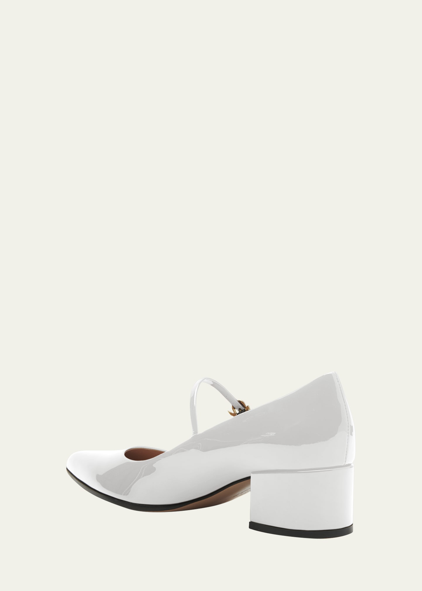 Gianvito Rossi Patent Mary Jane BlockHeel Pumps