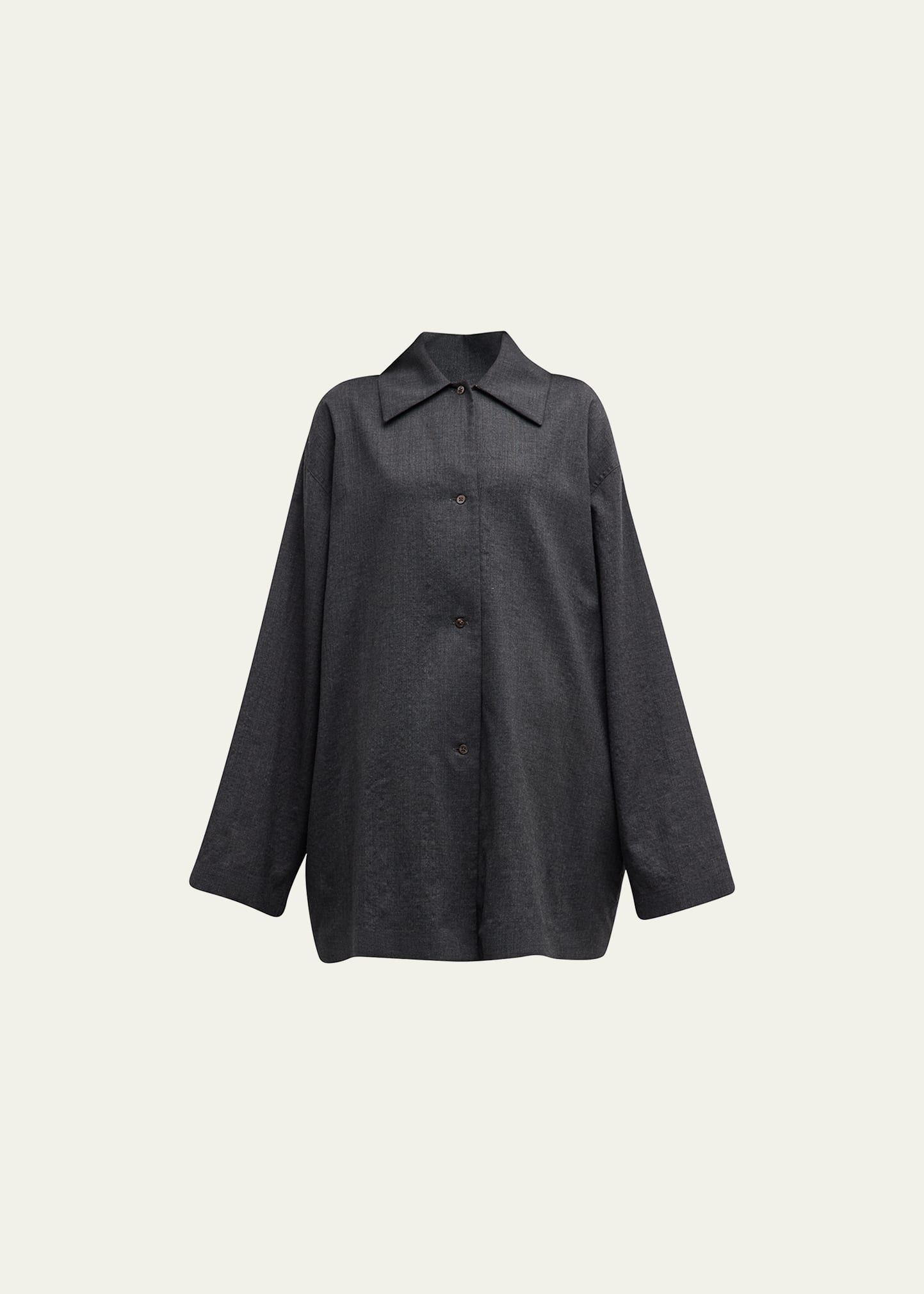 THE ROW Rigel Oversized Poplin Shirt Bergdorf Goodman