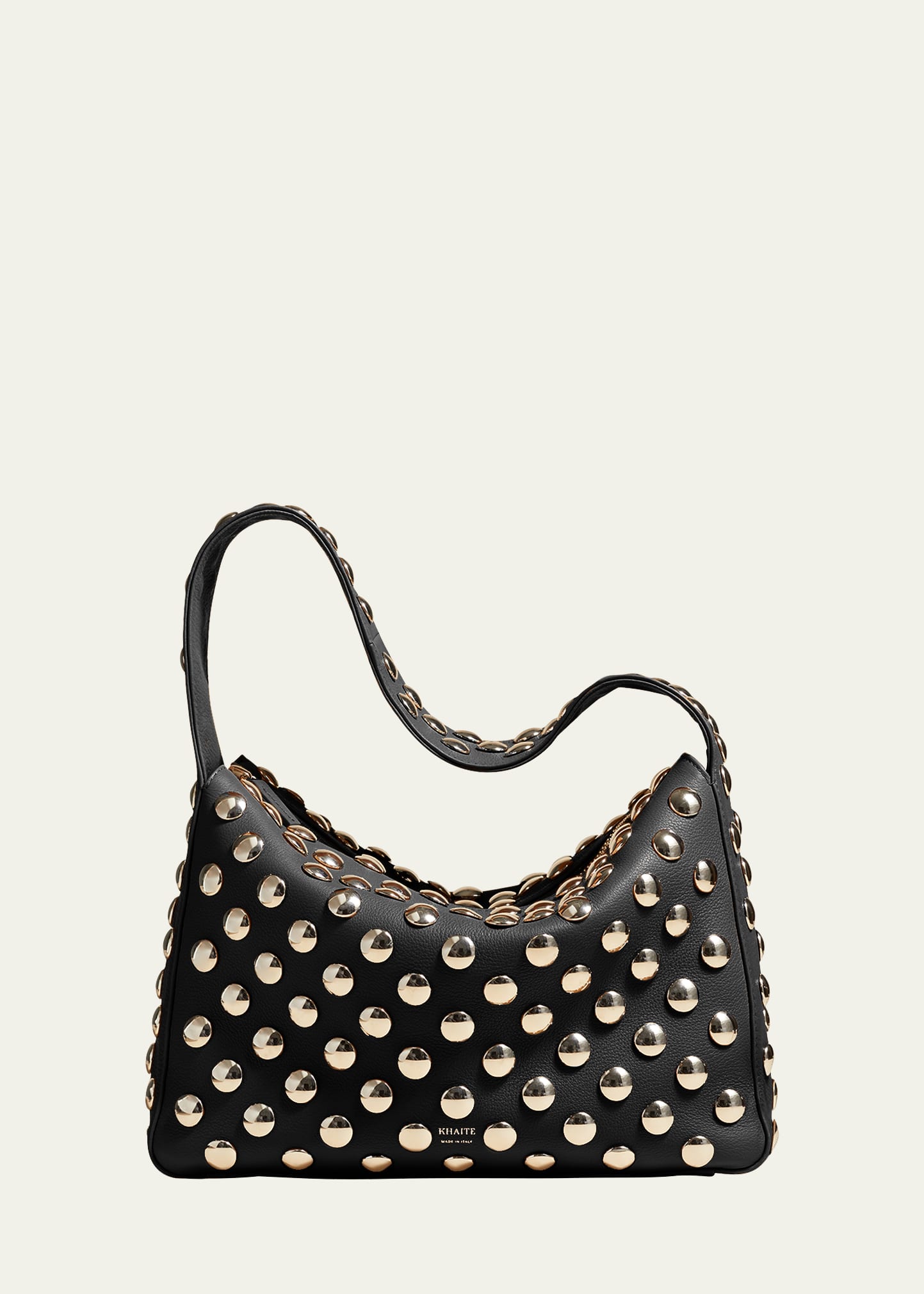 Khaite Elena Studded Leather Shoulder Bag - Bergdorf Goodman