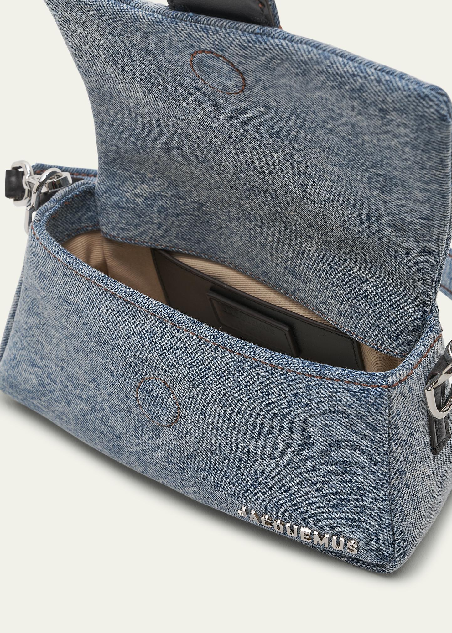 Petit Sac à Main Bric's X-Bag Mezzaluna - Style Bracelet En Denim & Nylon - Neuf Avec étiquettes
