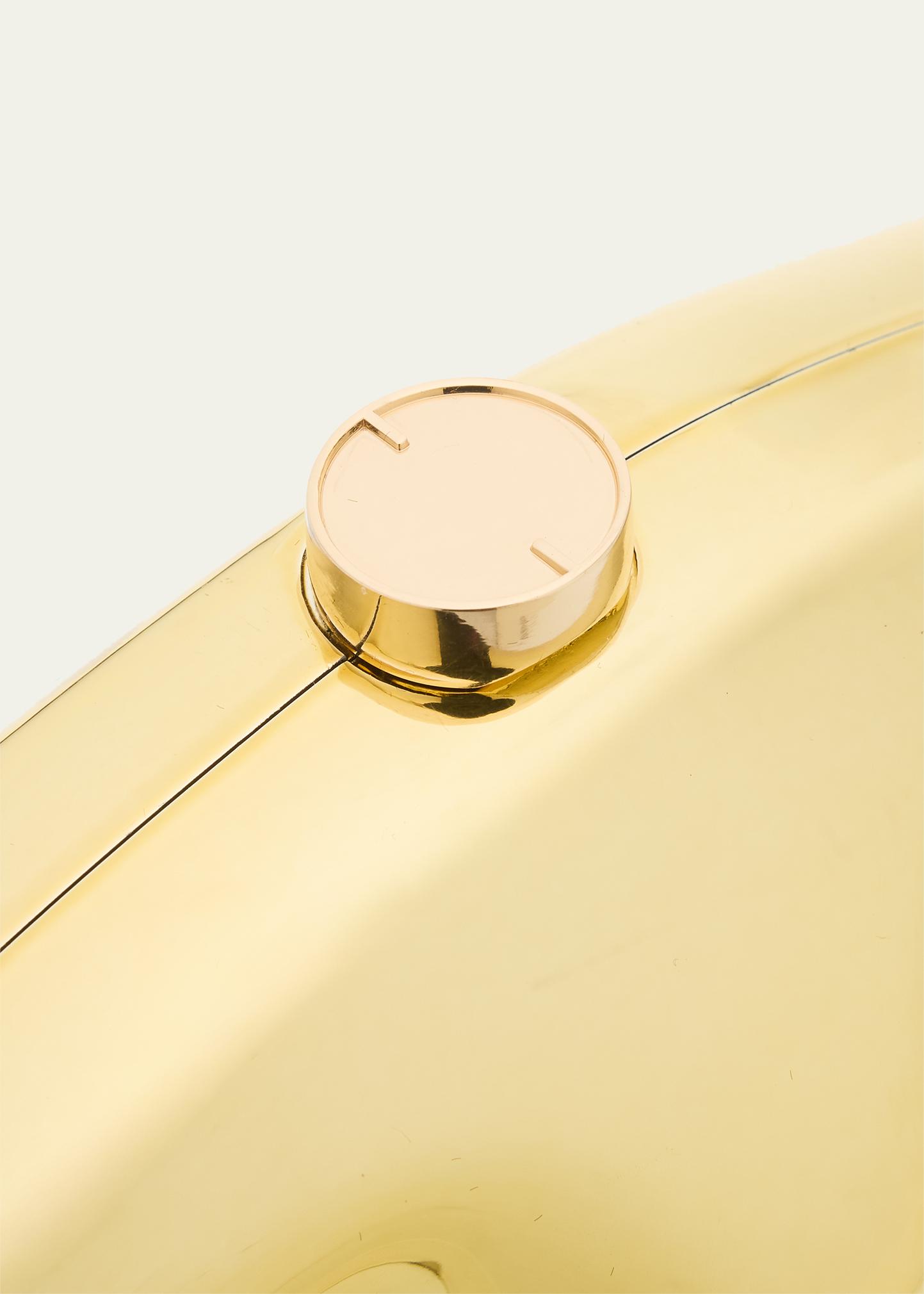 Cult Gaia The Caldera Metallic Clutch Bag - Bergdorf Goodman