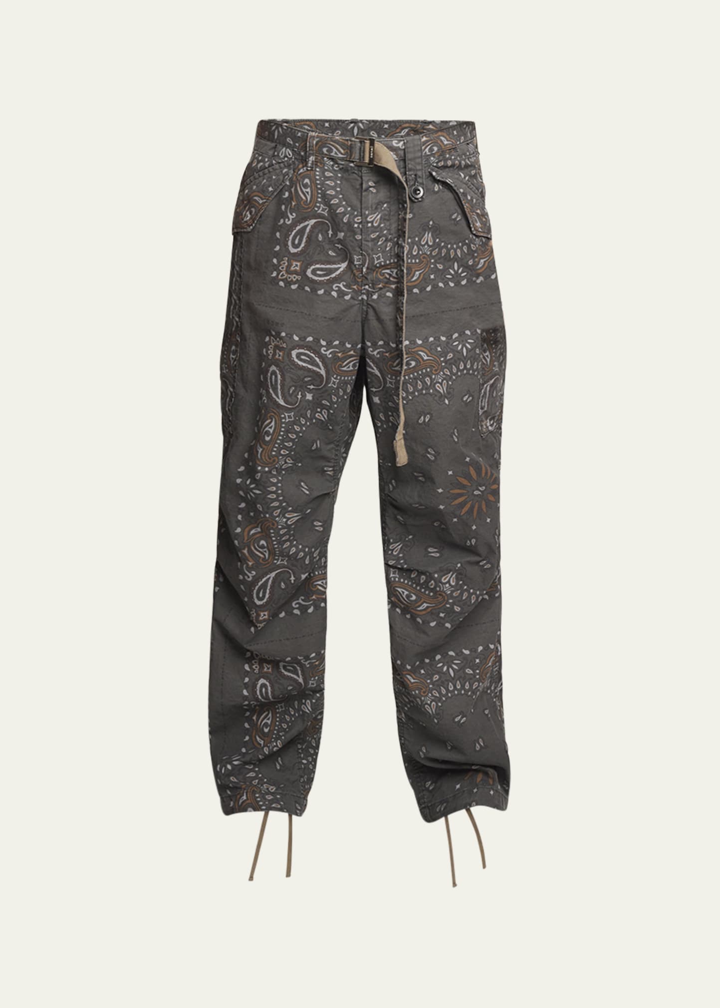 SACAI Men's Bandana-Print Cargo Pants - Bergdorf Goodman