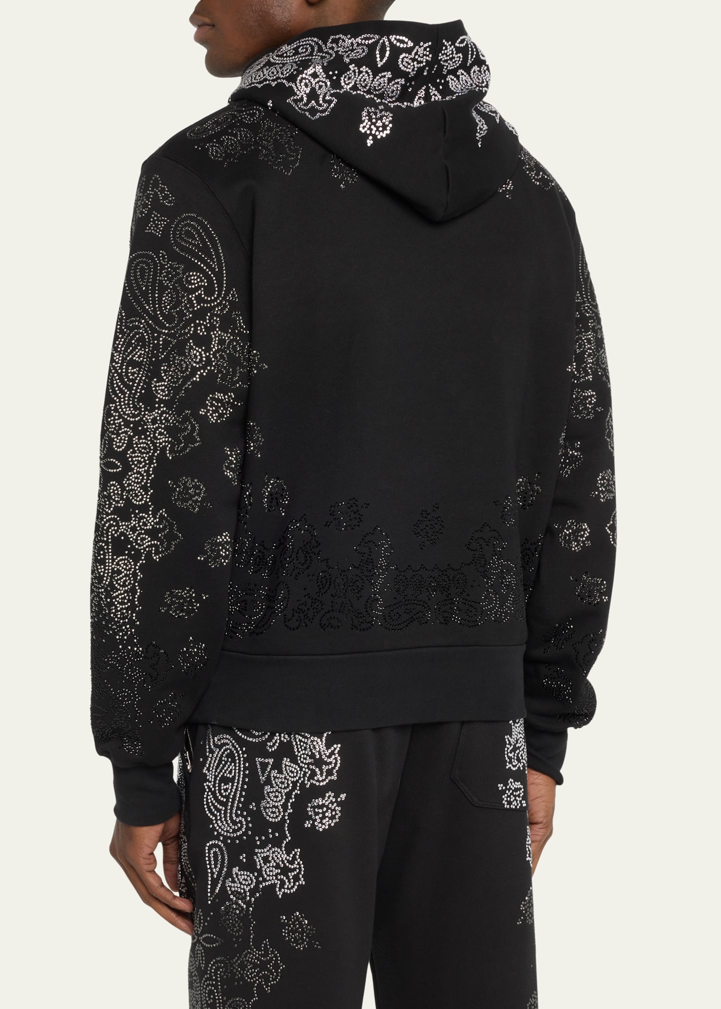 Amiri Men's Crystal Bandana Hoodie - Bergdorf Goodman