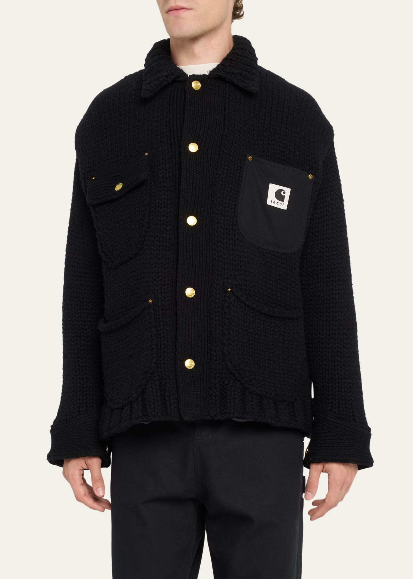 SACAI x Carhartt WIP Men's Michigan Knit Jacket - Bergdorf