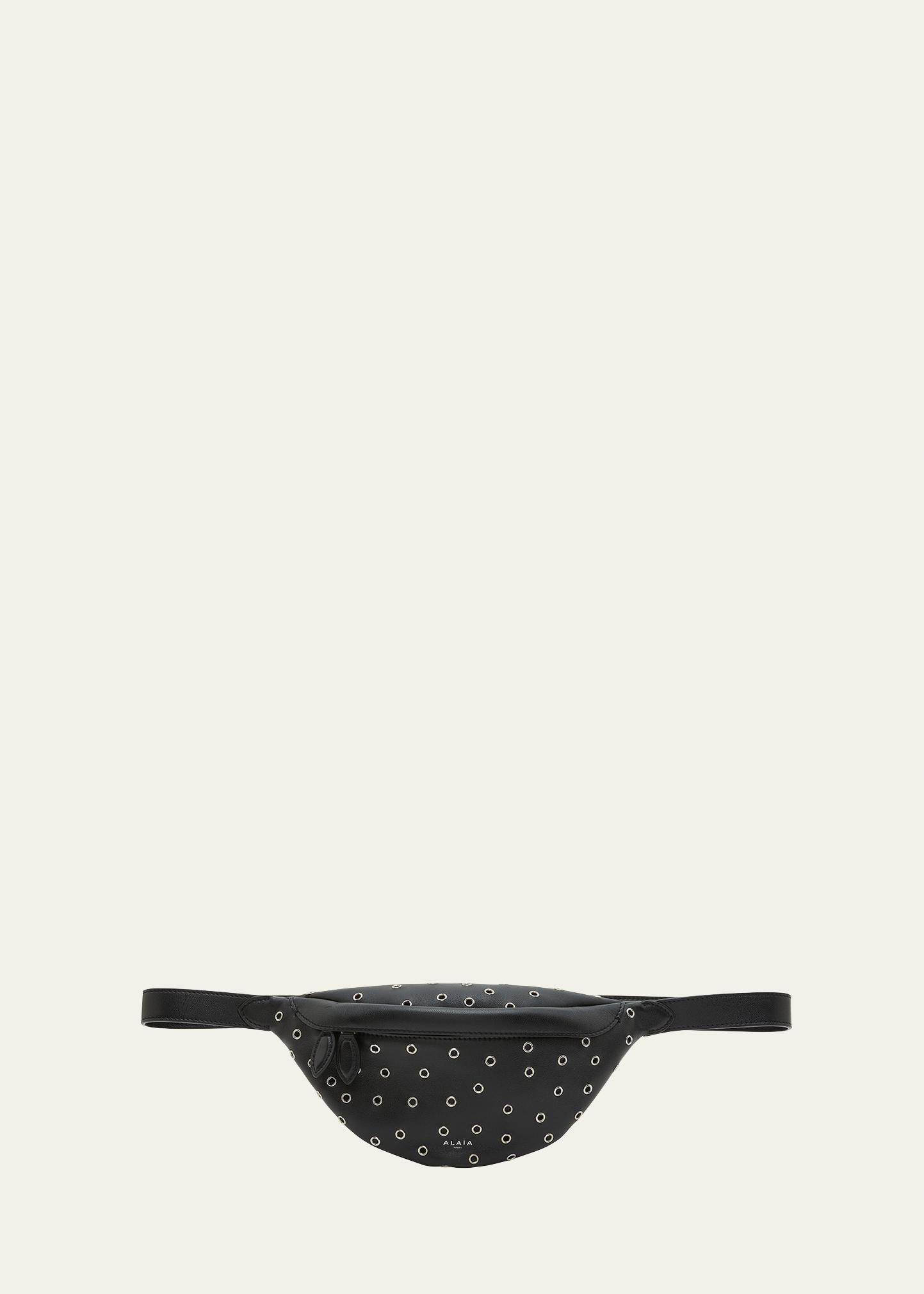 Alaia Mini Vienna Belt Bag NWT ALAÏA BLACK HIP EAST WEST BAG IN GOATSKIN | ALAÏA US main image 2