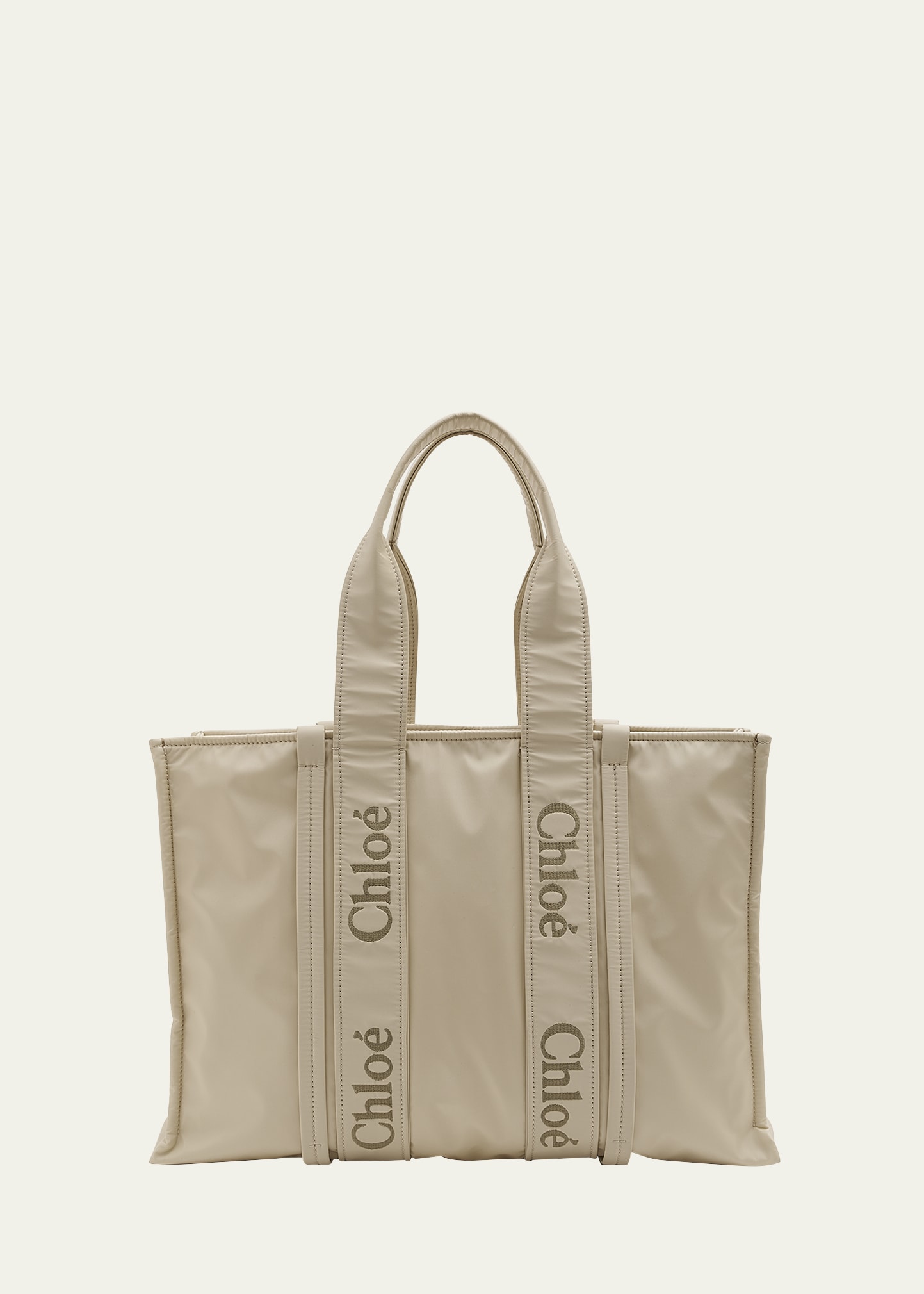 Chloe Woody Medium Logo Patches Tote Bag - Bergdorf Goodman