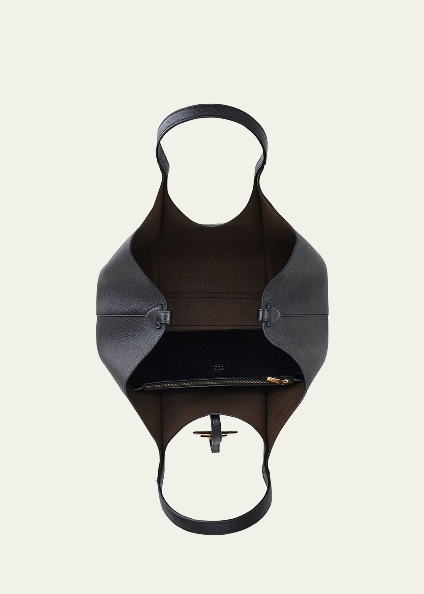 【TOD'S】T TIMELESS SHOPPING BAG Woman GREY T Timeless Shopping Bag in Leather Medium