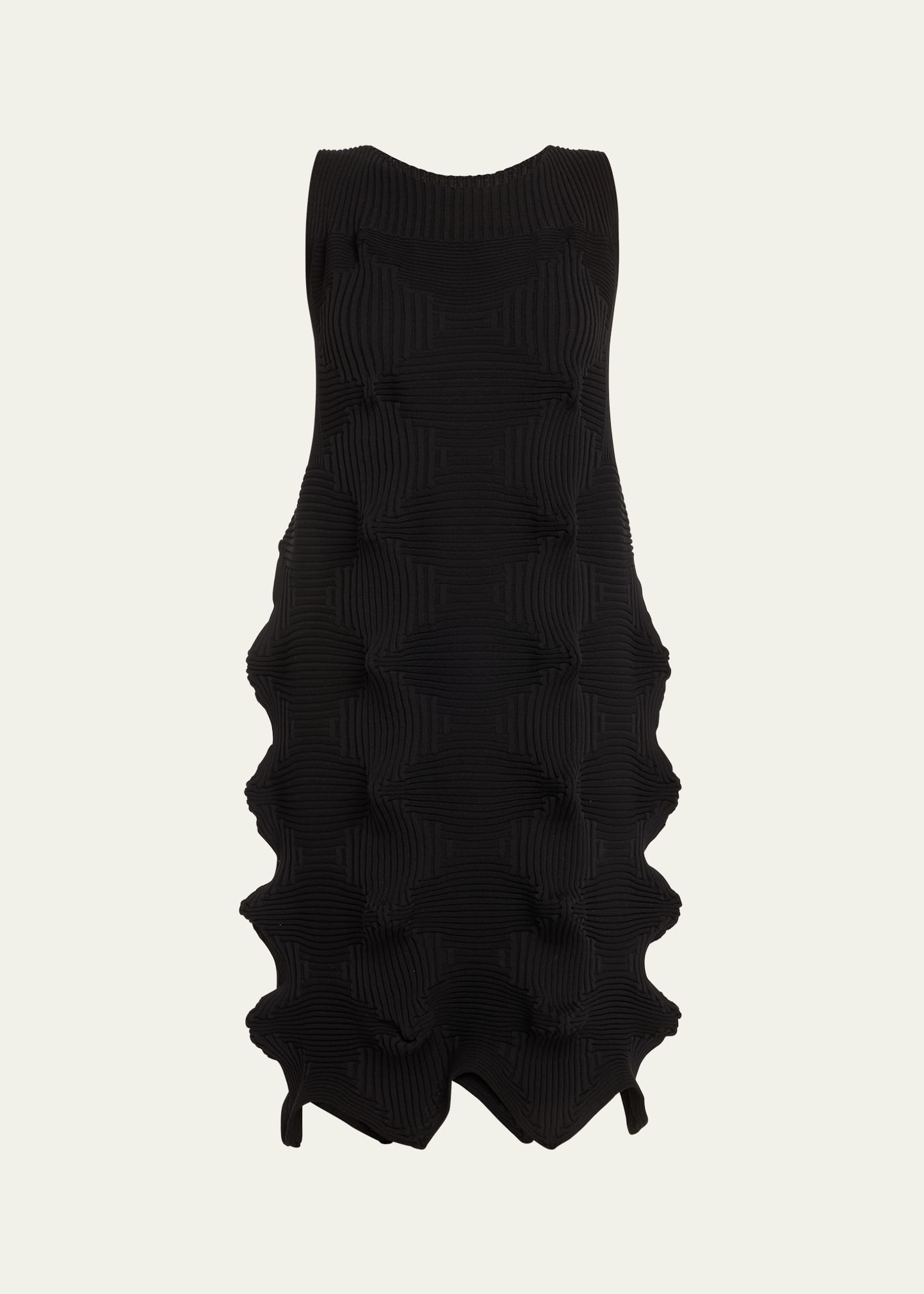 Issey Miyake Angle-Pleated Maxi Dress