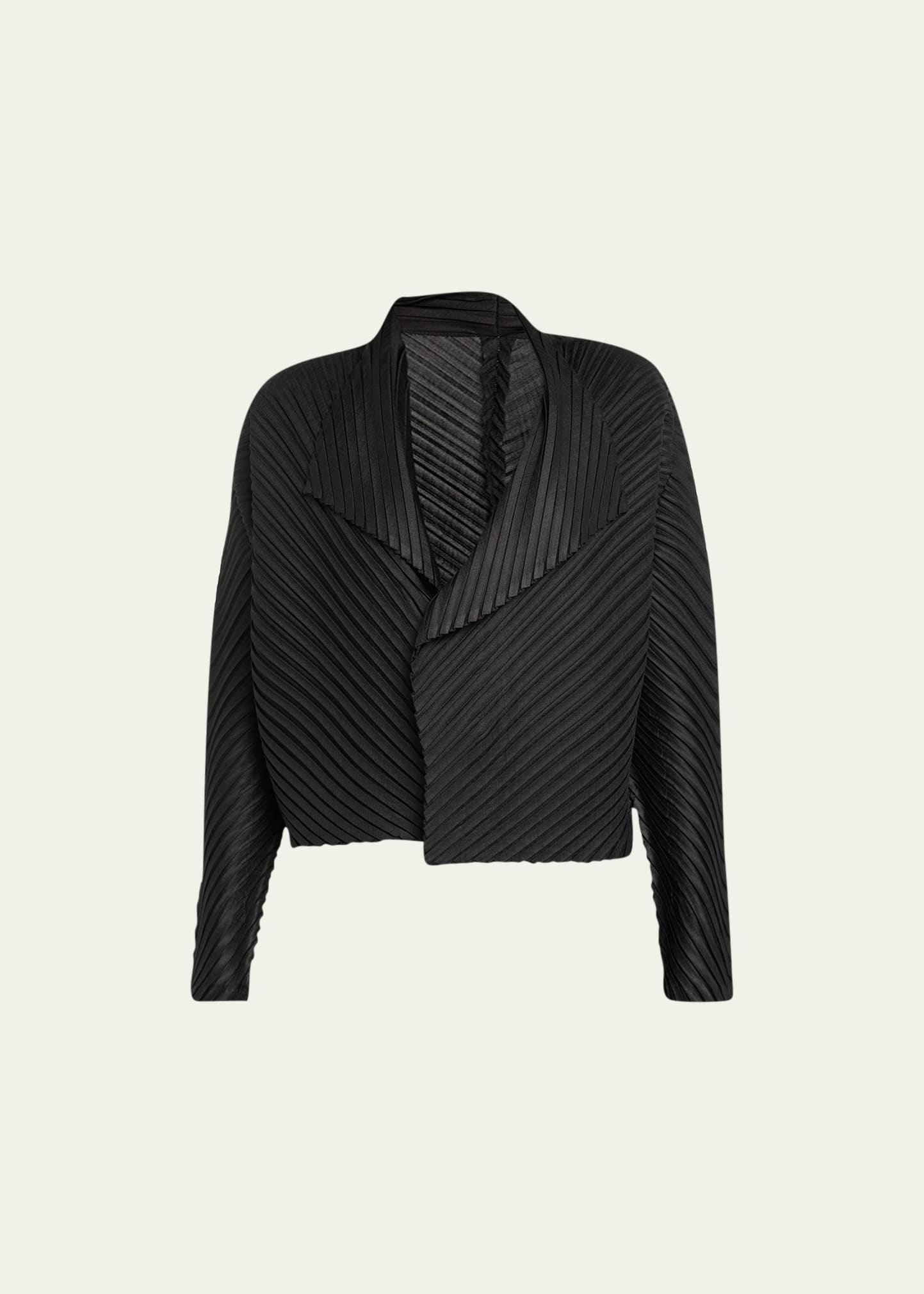 Issey Miyake Angle-Pleated Short Jacket - Bergdorf Goodman